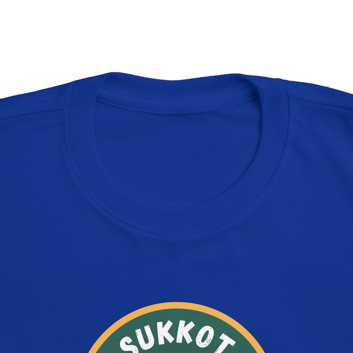 Sukkot Toddler Tee — “Dwell with Yeshua” Camping Badge (Canada)