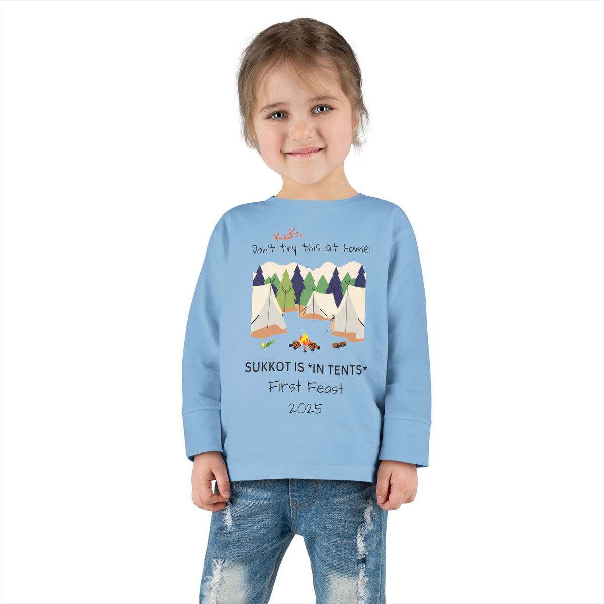 Personalized Sukkot- Toddler Long Sleeve Tee
