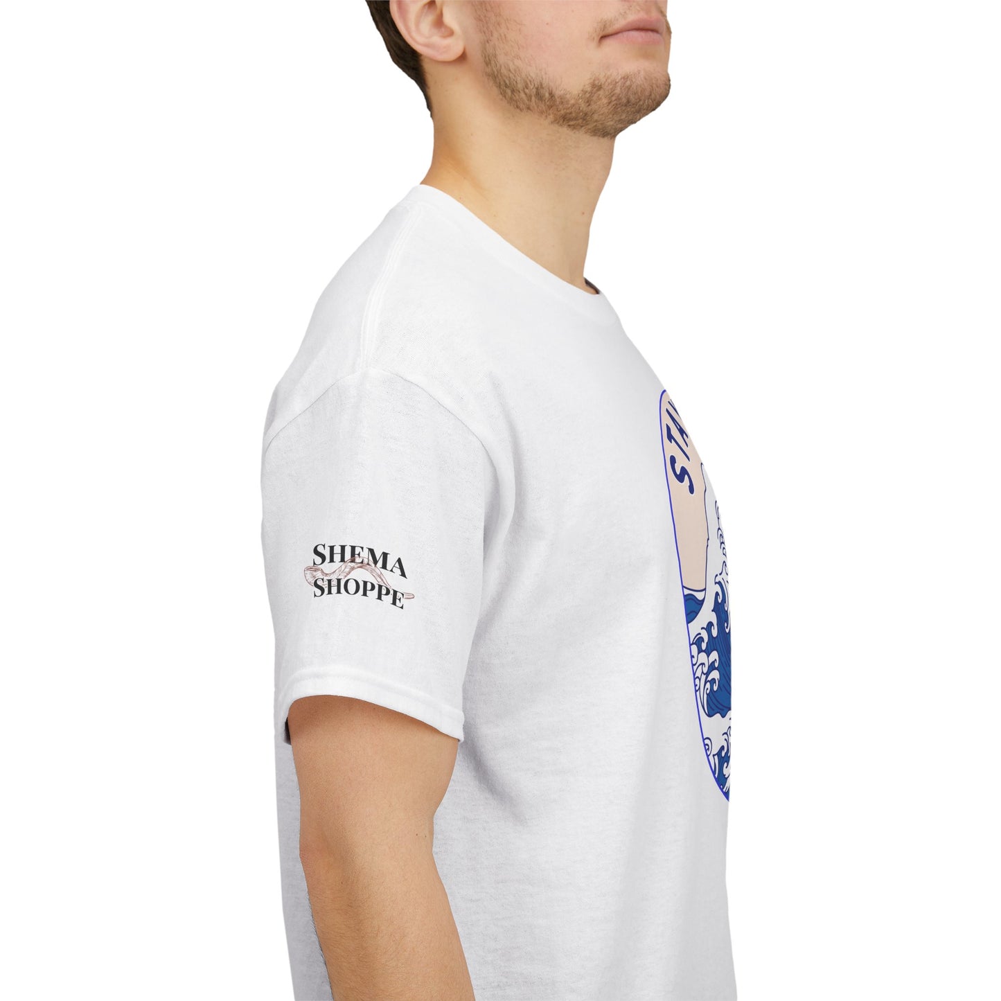 Stay Salty Surf T-Shirt — Coastal Wave Graphic with Matthew 5:13 (Hokusai-Inspired)