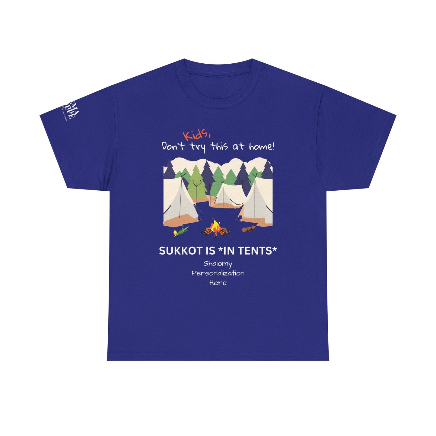 Personalized Kids, Don't Try This At Home Sukkot Shirt, dark colors