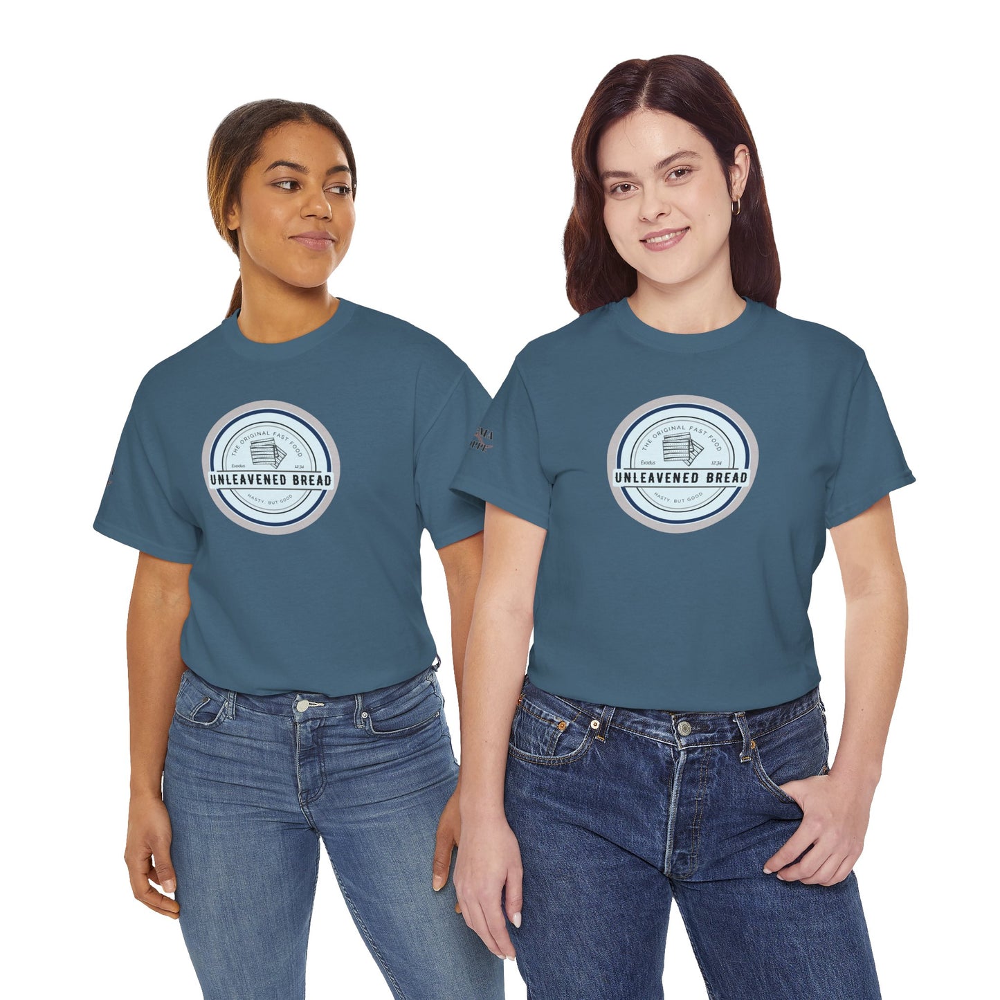 Unleavened Bread Matzo T-Shirt — "Hasty but Good" Passover Biblical Humor Tee