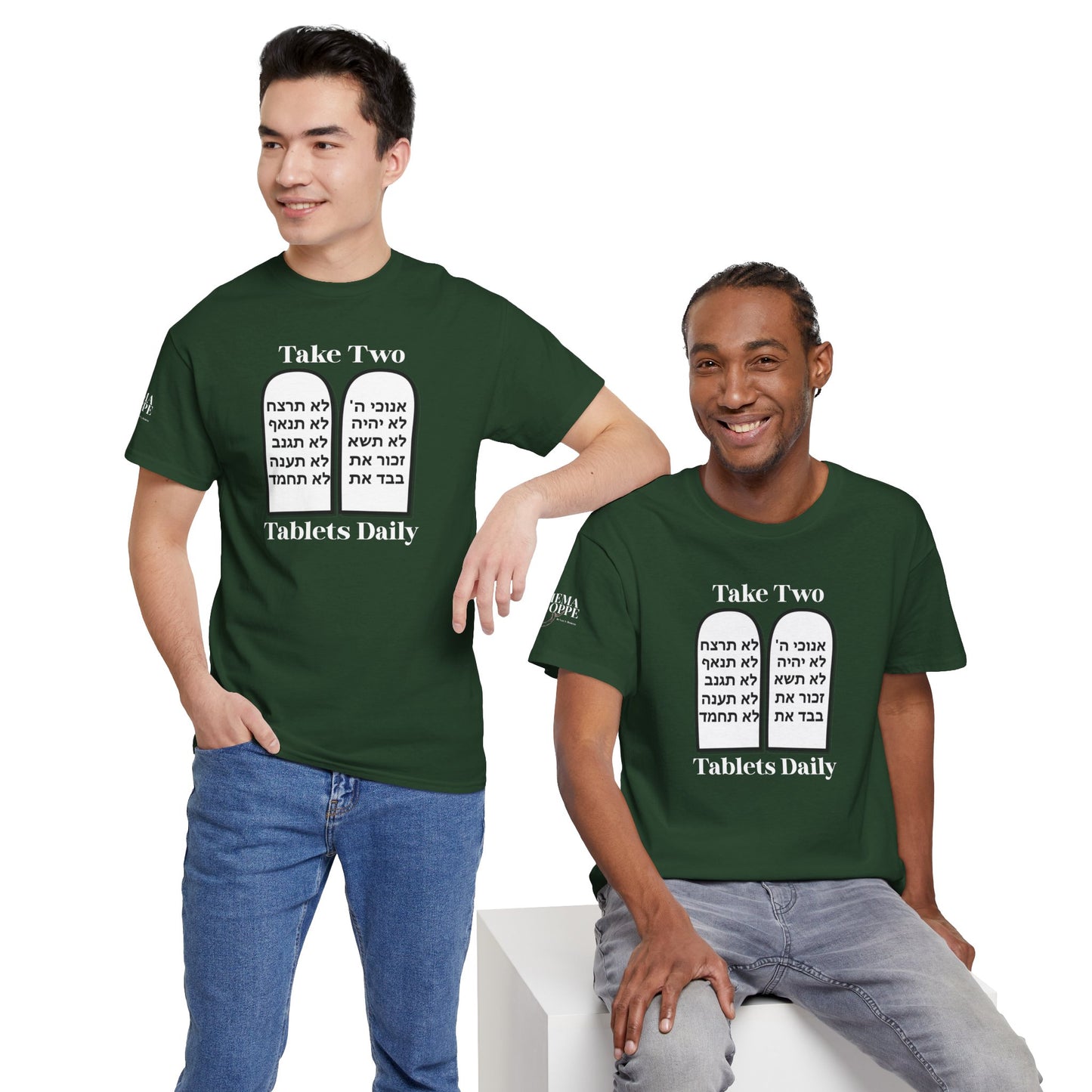 Unisex Tee Take Two Tablets Daily Commandments Shirt