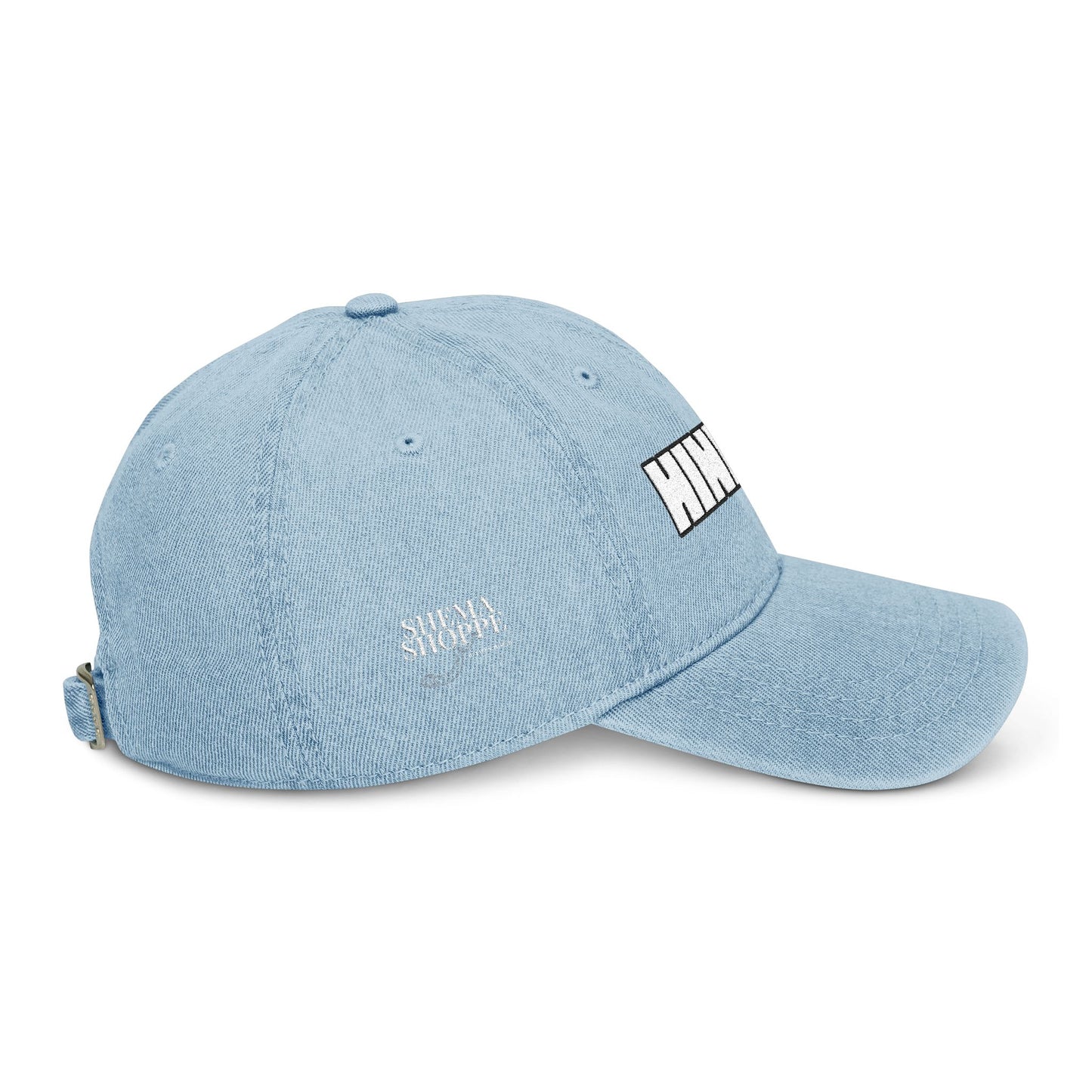 Hineni Here I Am YHWH - Bible Inspired Denim Cotton Embroidered Hat