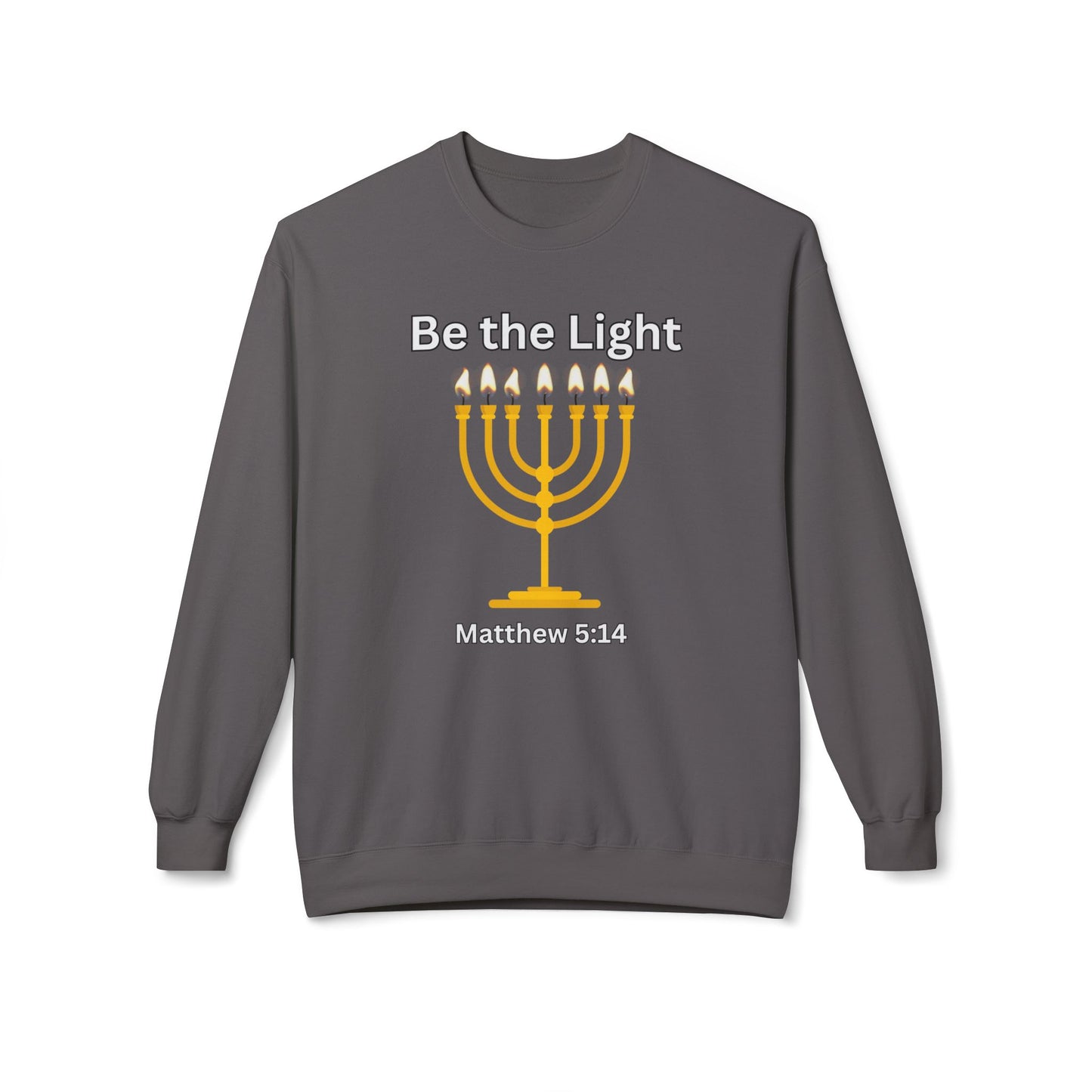 Be The Light Unisex Midweight Softstyle Fleece Crewneck Sweatshirt