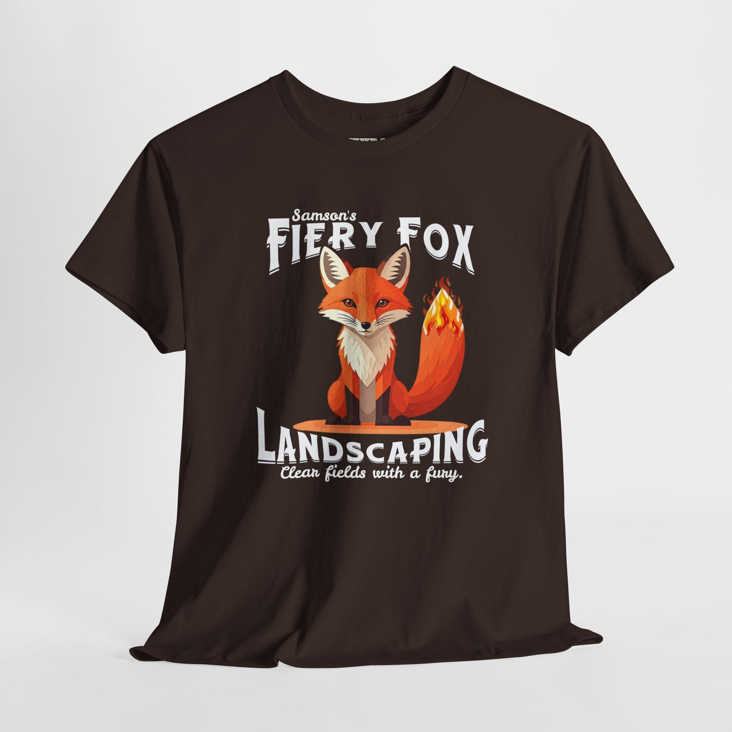 Fiery Fox Landscaping Unisex Heavy Cotton Tee - dark shades