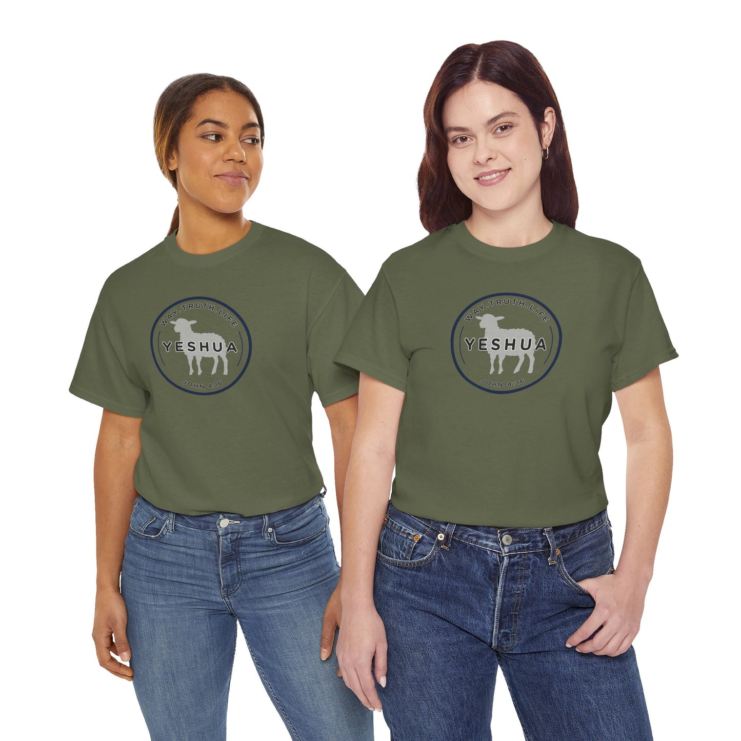 Yeshua 'Way, Truth, Life' Heavy Cotton Graphic Tee
