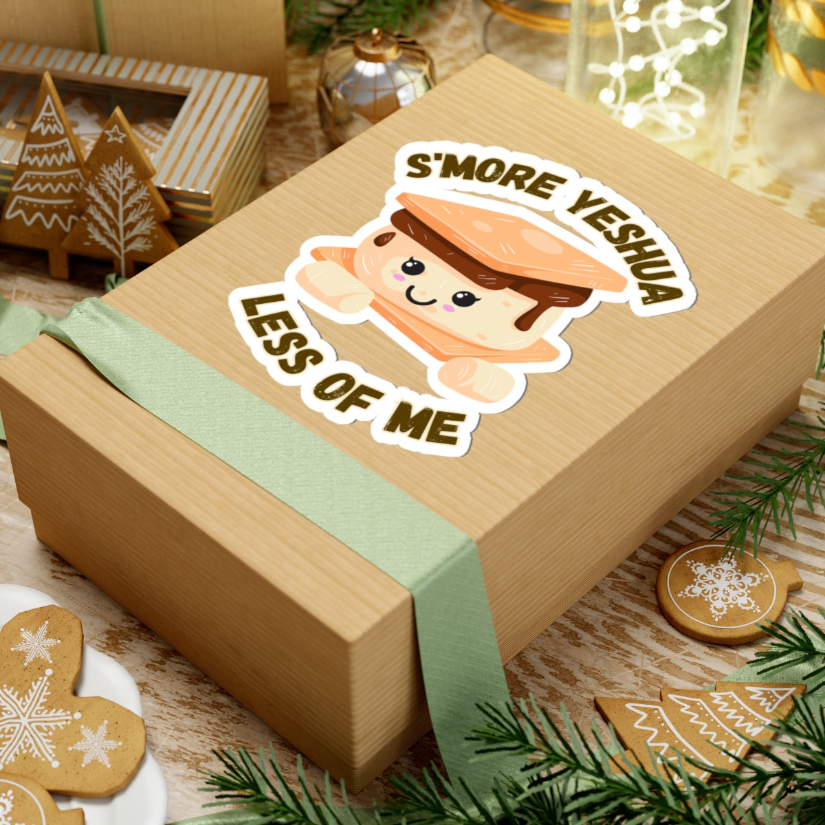 Sticker: S'more Yeshua Cute Sukkot Design