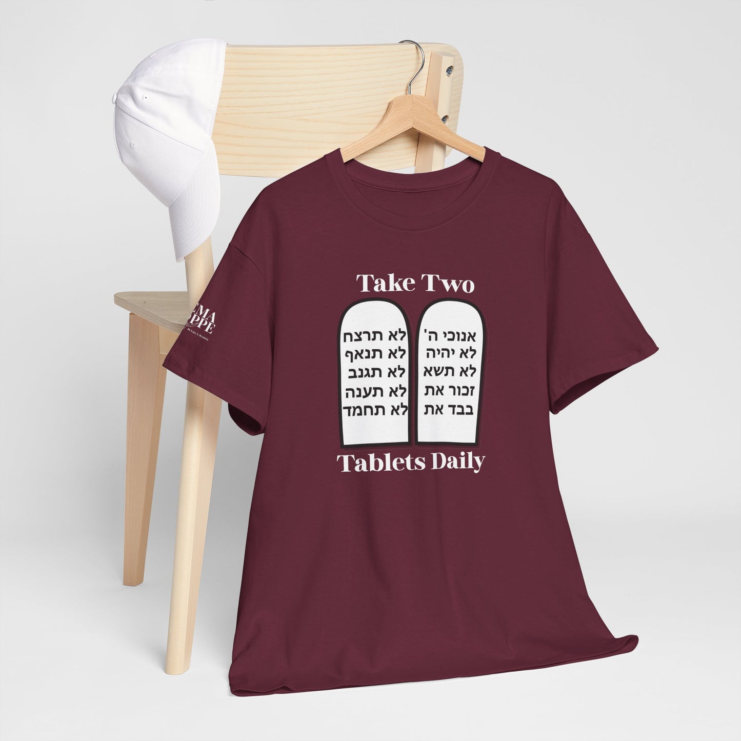 Unisex Tee Take Two Tablets Daily Commandments Shirt