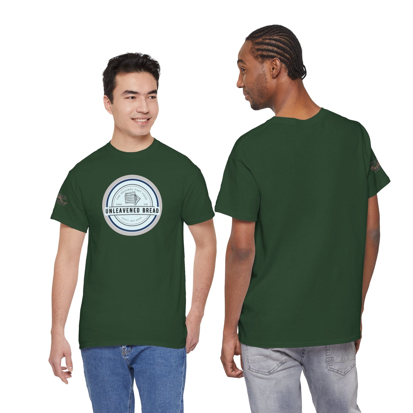 Unleavened Bread Matzo T-Shirt — "Hasty but Good" Passover Biblical Humor Tee