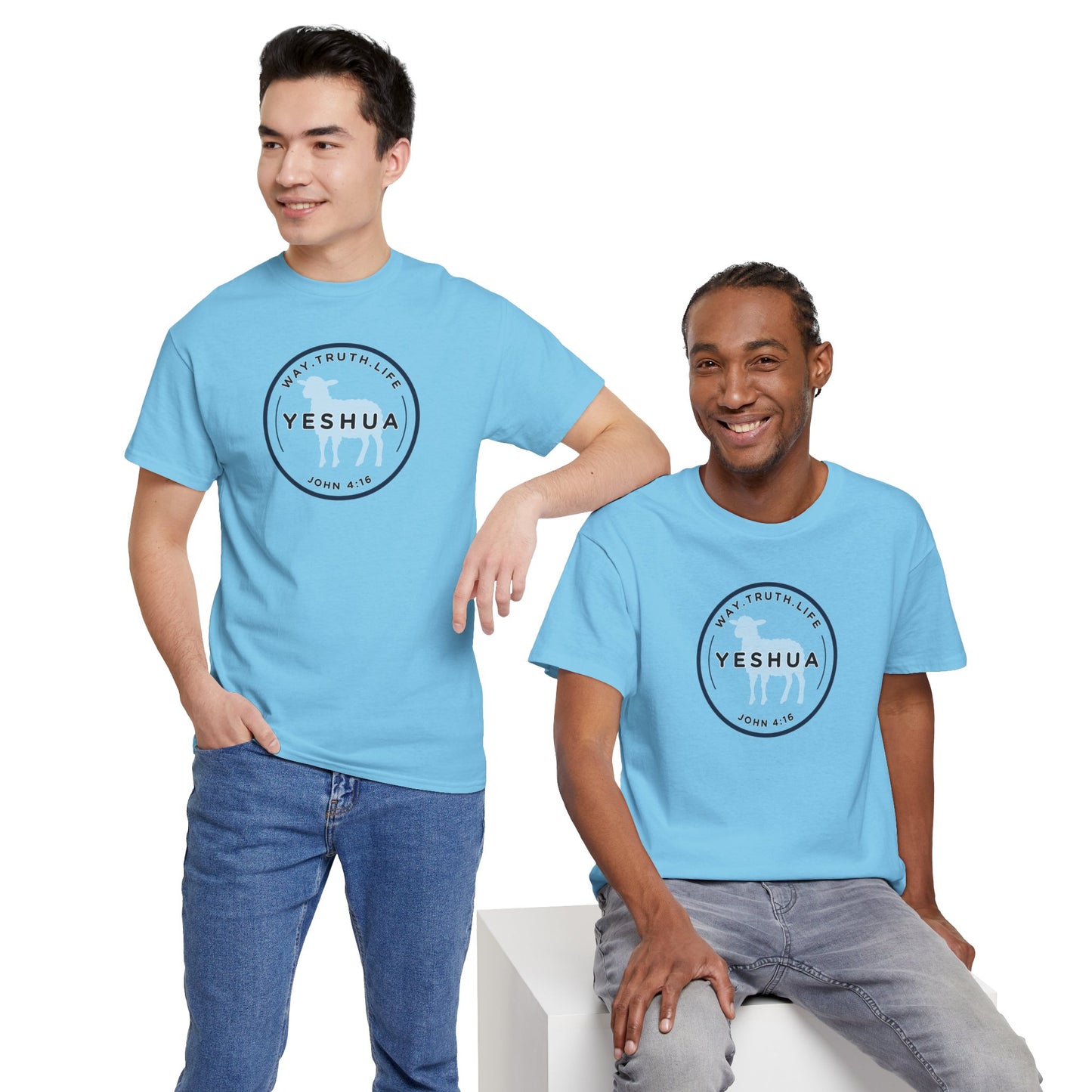 Yeshua 'Way, Truth, Life' Heavy Cotton Graphic Tee