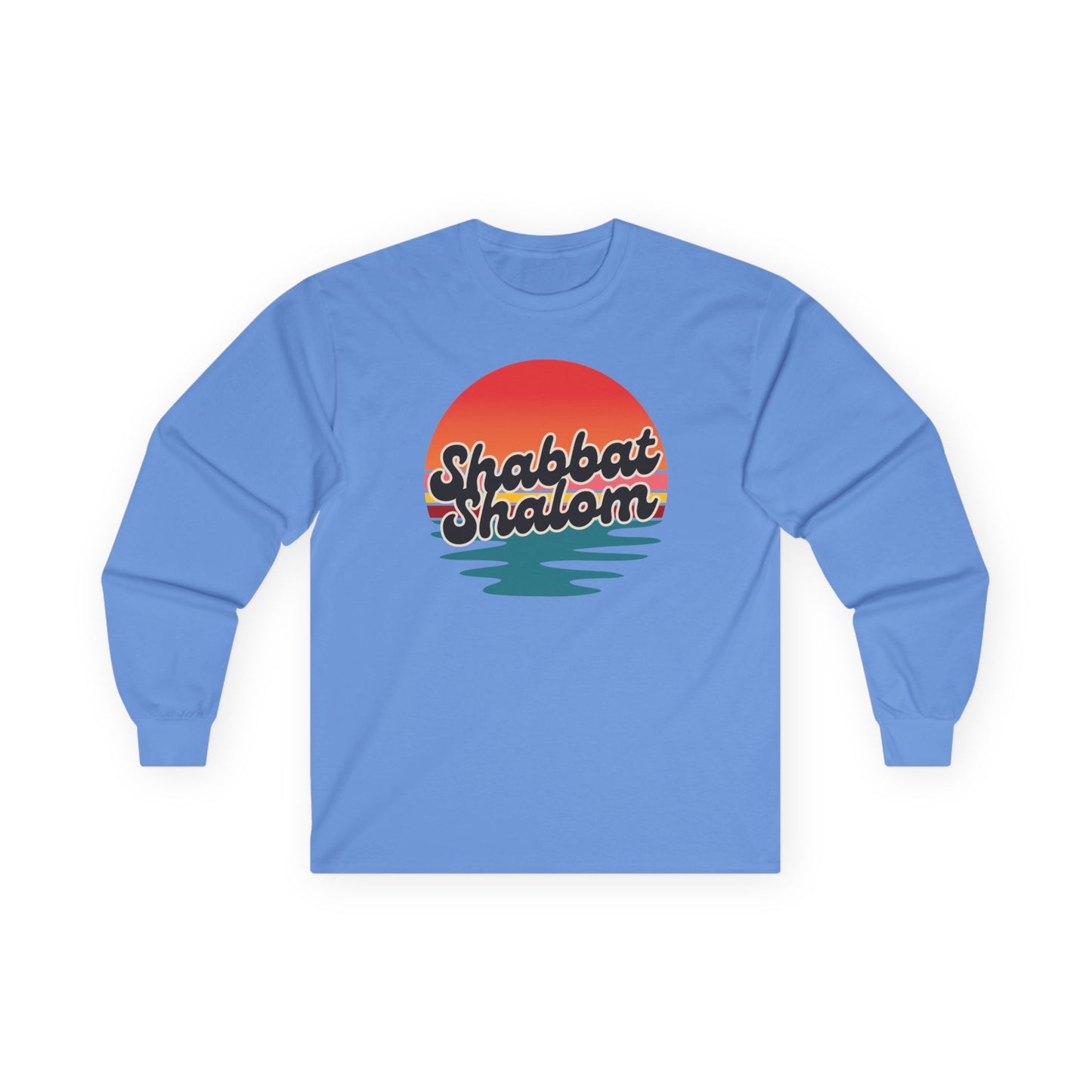 Shabbat Shalom Sunset Long Sleeve Tee