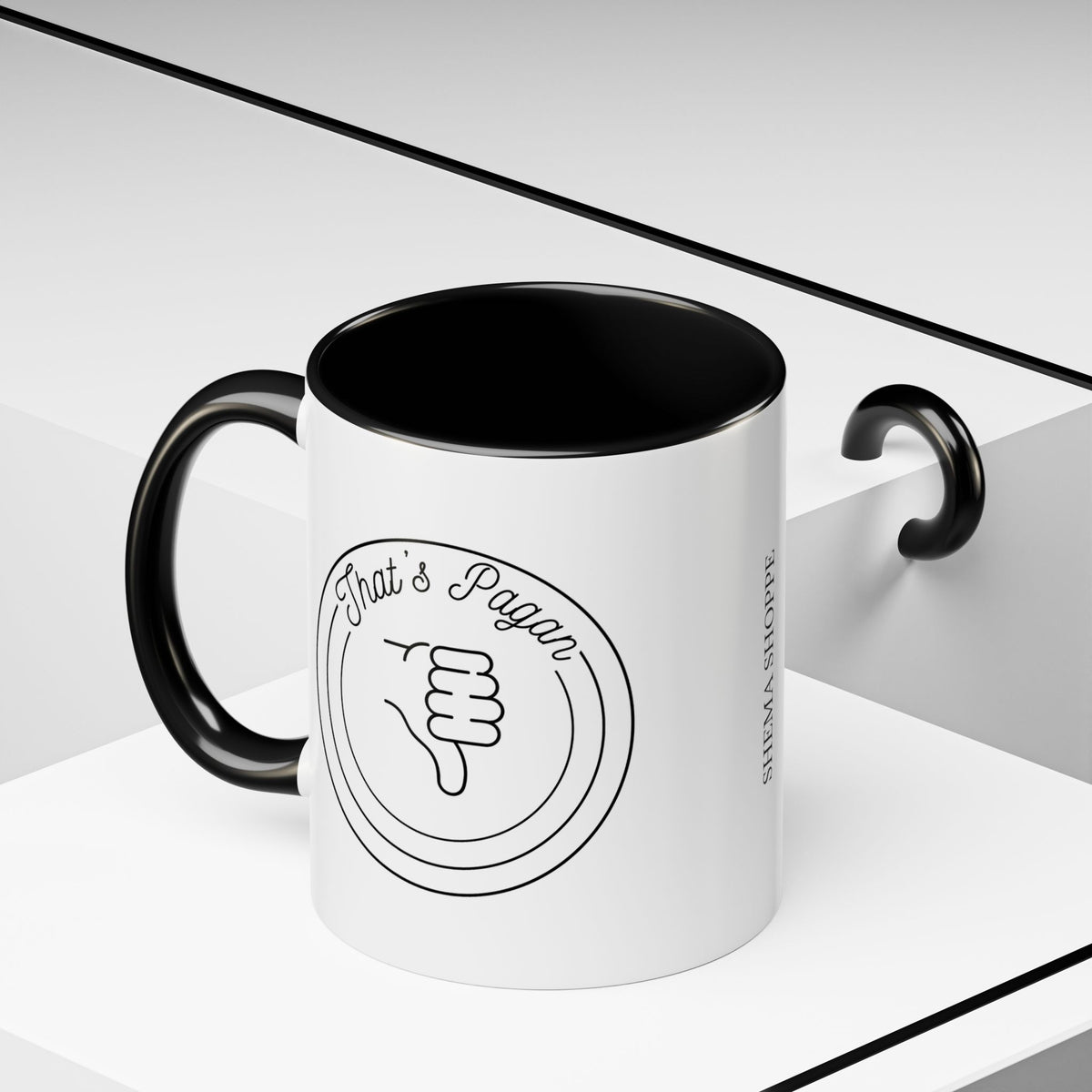 That's Pagan Thumbs Down Accent Coffee Mug