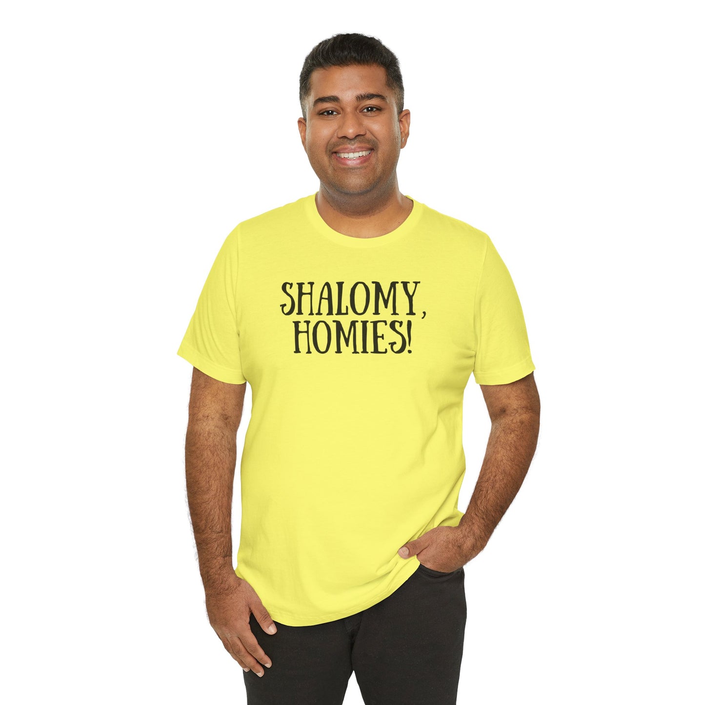 Shalomy Homies Tee - Funny Torah Obervant Greeting T-Shirt (Canada)