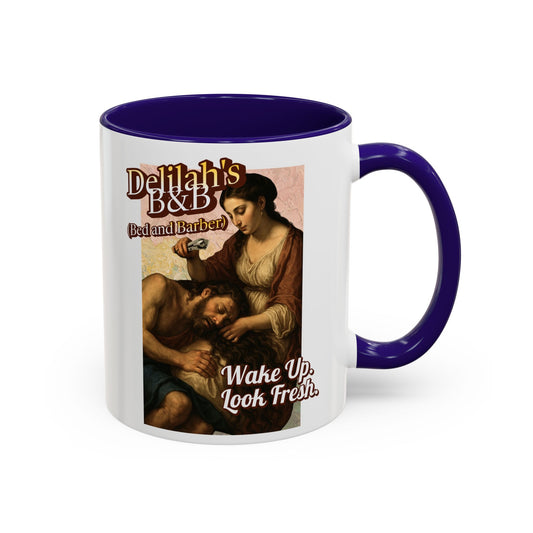 Funny Vintage Sampson Delilah's B&B Coffee Mug