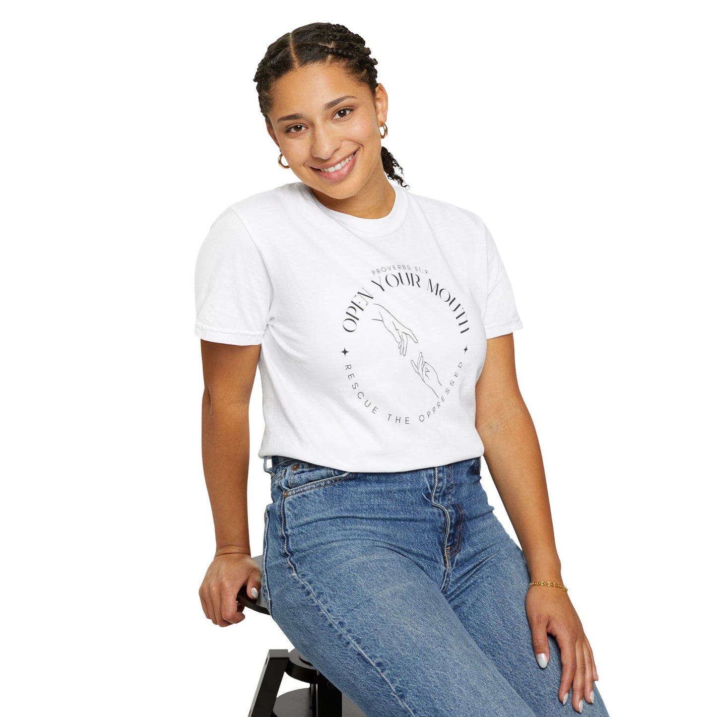Proverbs 31:9 Unisex T-shirt - Speak Up Against Human Trafficking - 100% Cotton