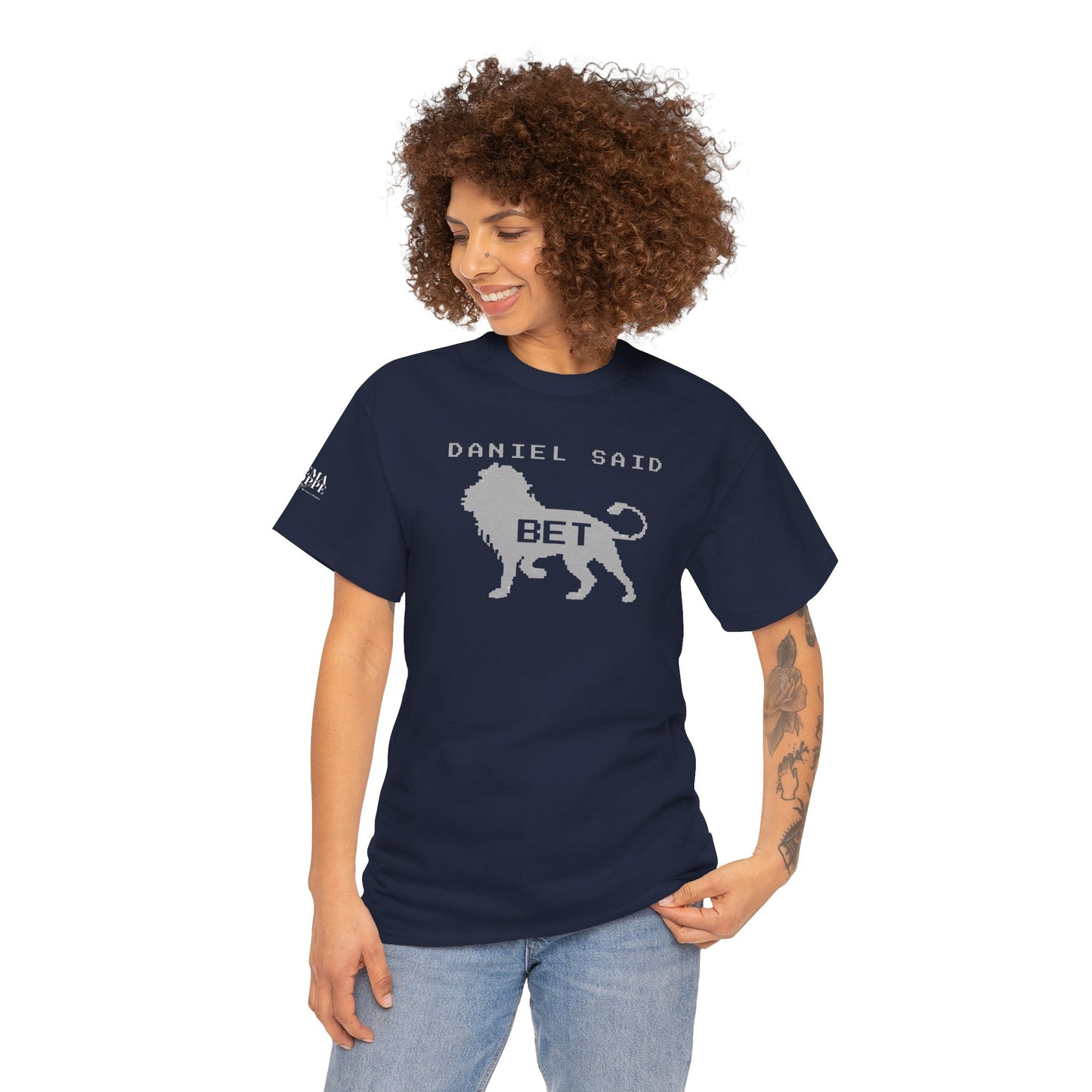 'Daniel Said Bet' Graphic Lion Tee Hebrew Hahas