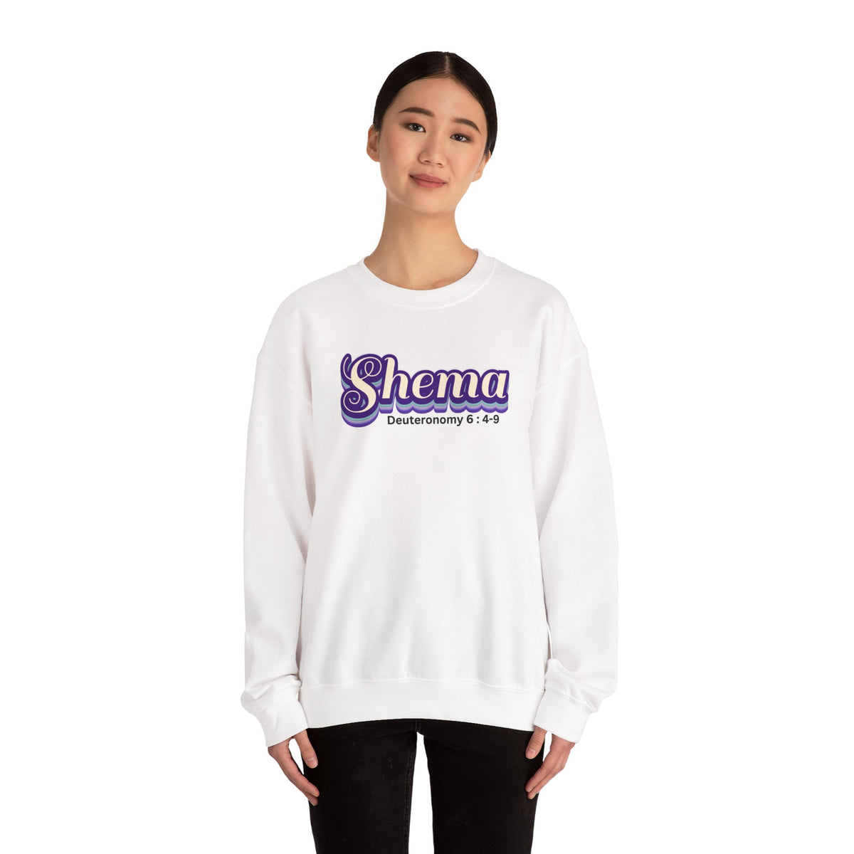 Retro Shema Unisex Heavy Blend™ Crewneck Sweatshirt