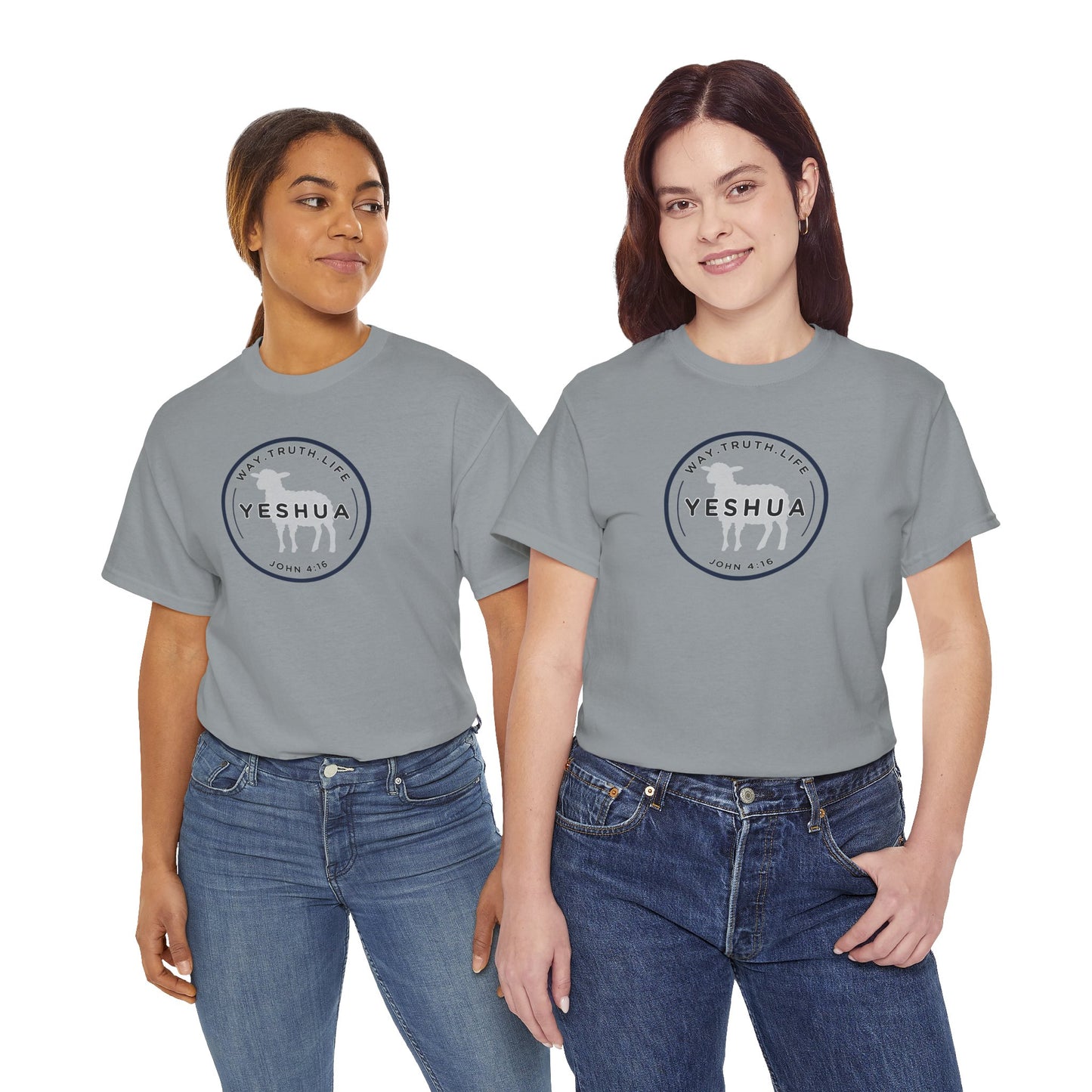 Yeshua 'Way, Truth, Life' Heavy Cotton Graphic Tee