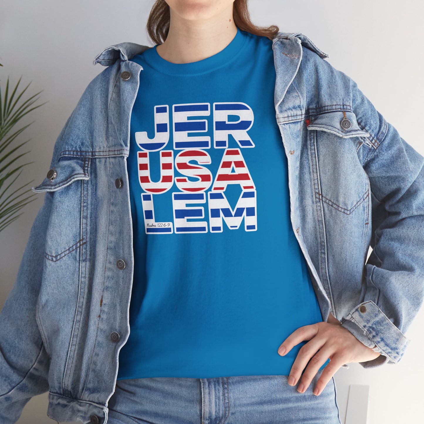 JerUSAlem Psalms 122:6-9 Unisex Tee Patriotic T-Shirt Solidarity