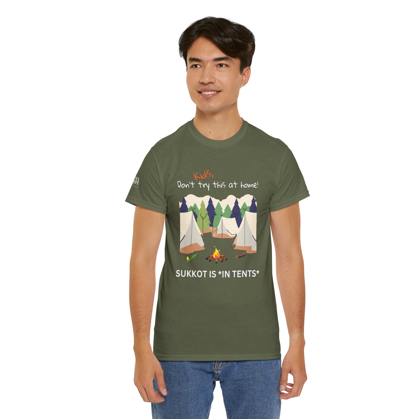 Kids, Don't Try This At Home Sukkot Shirt, dark colors