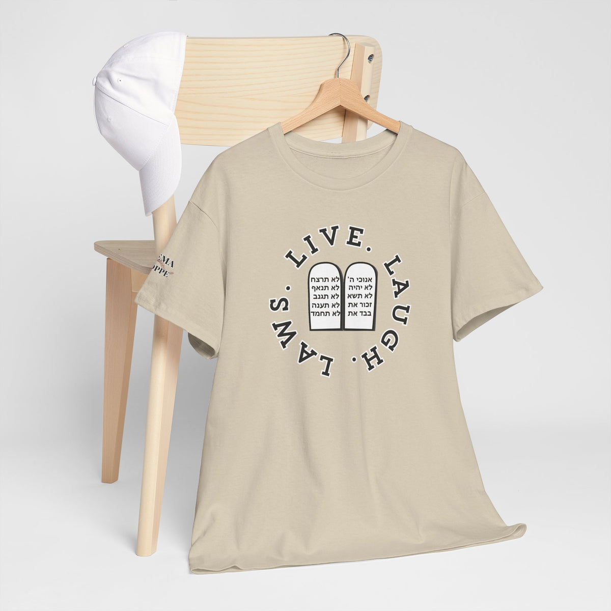 Live Laugh Laws T‑Shirt — Legal Humor Tee with Open Book Graphic