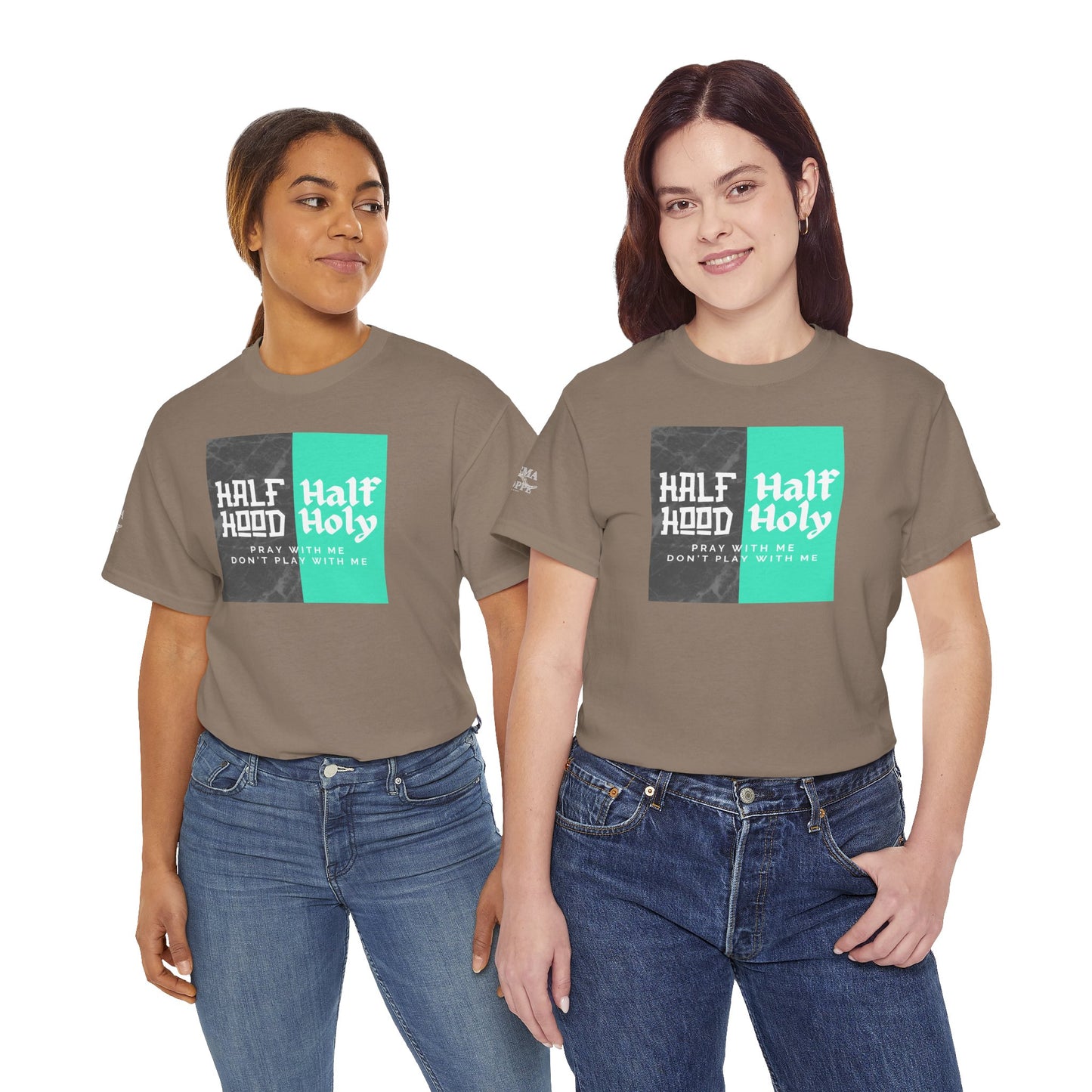 Half Hood/Half Holy Unisex Heavy Cotton Tee