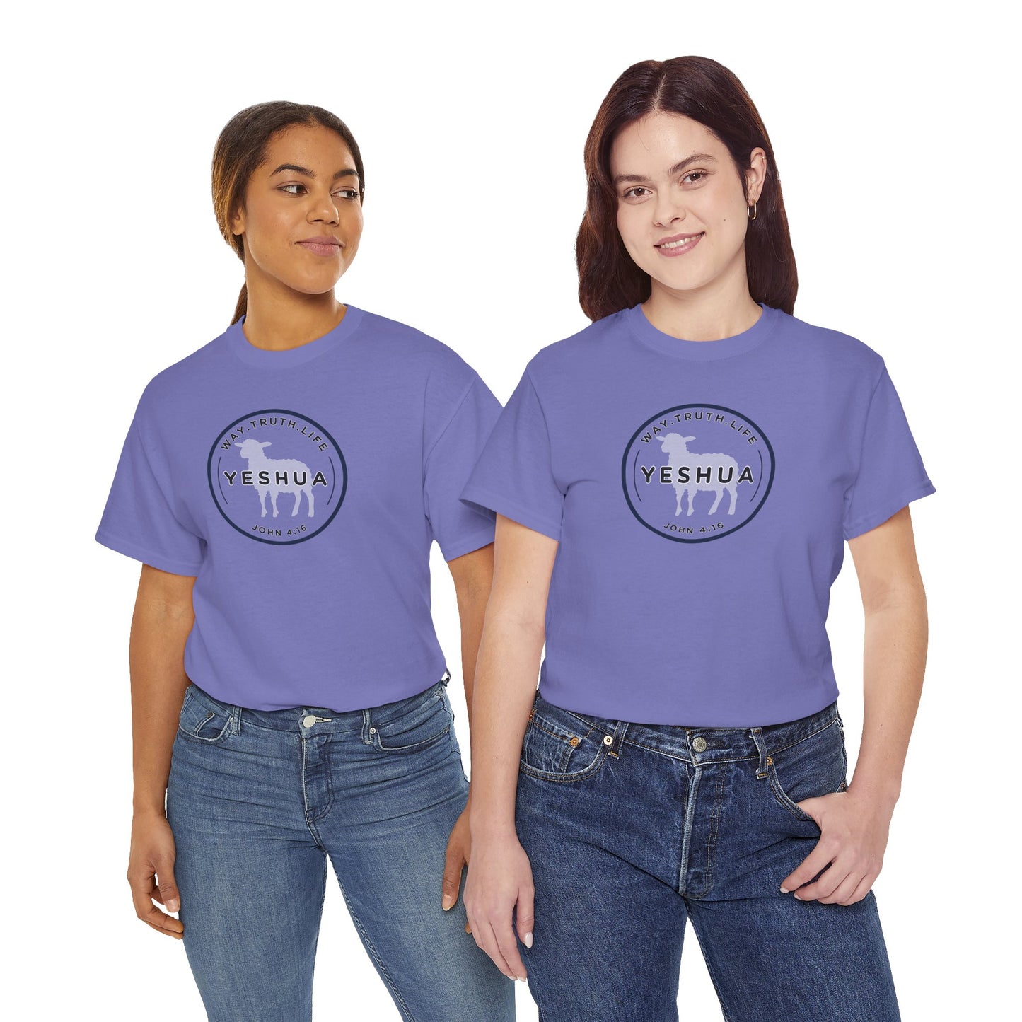 Yeshua 'Way, Truth, Life' Heavy Cotton Graphic Tee