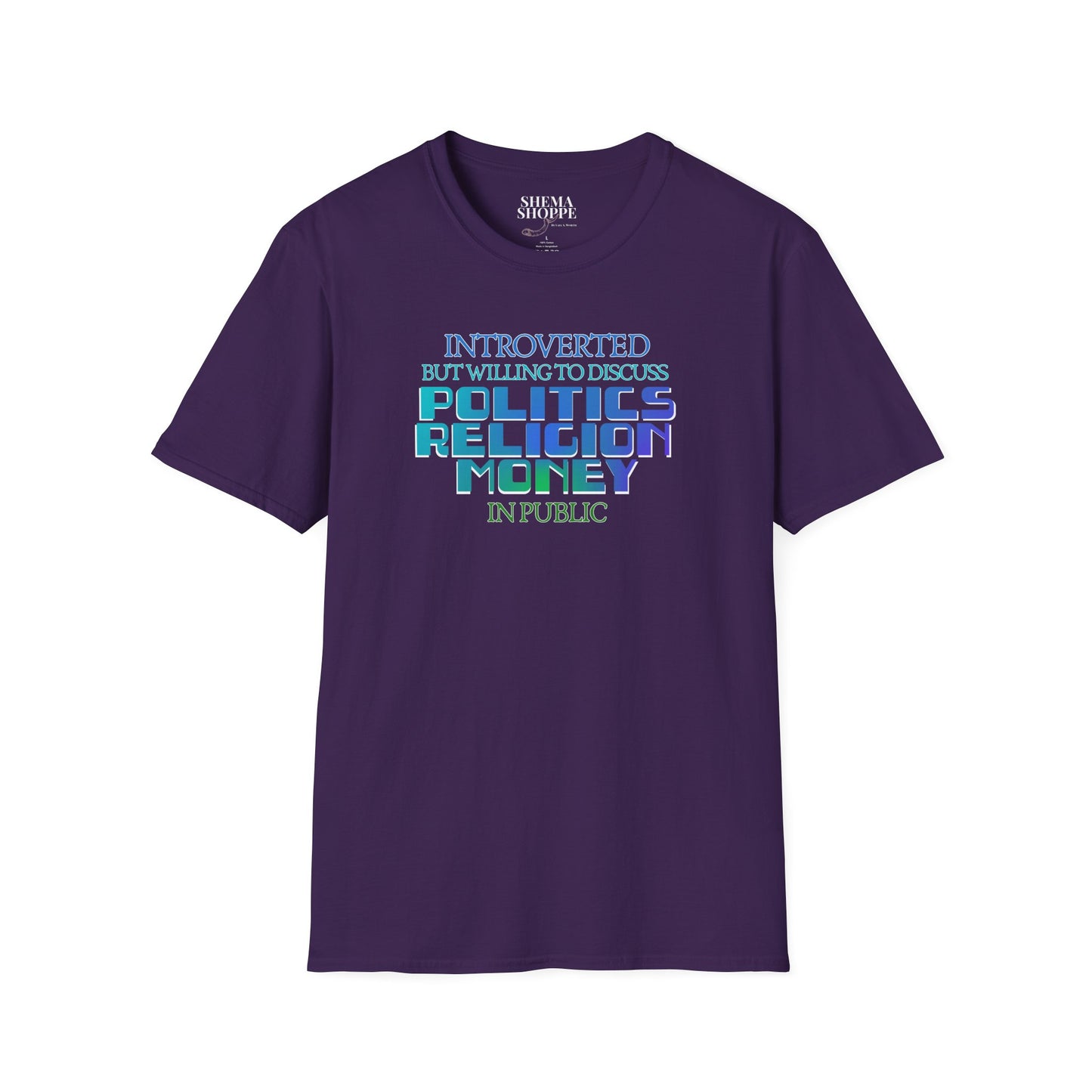 Introverted Politics Religion Money T-Shirt