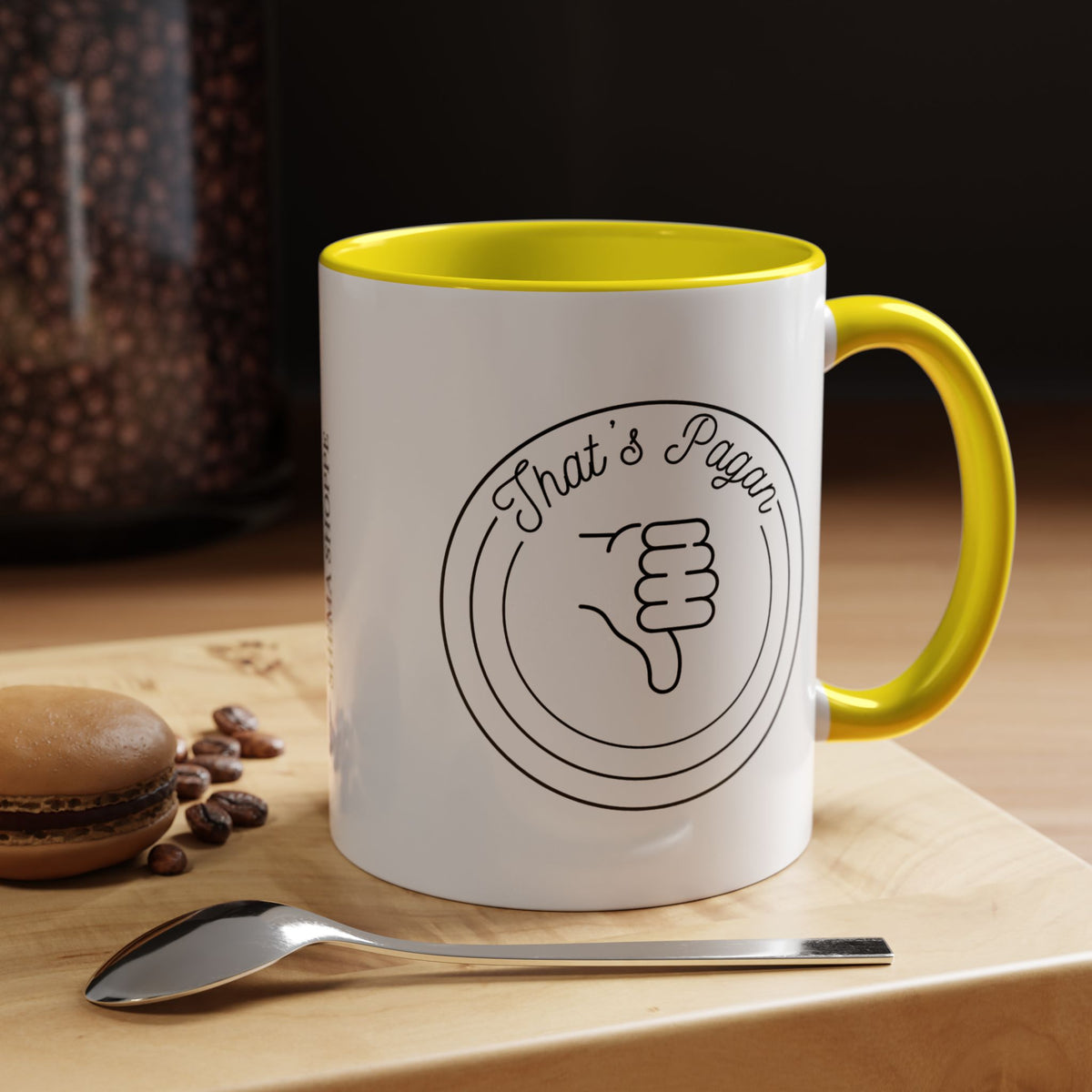 That's Pagan Thumbs Down Accent Coffee Mug