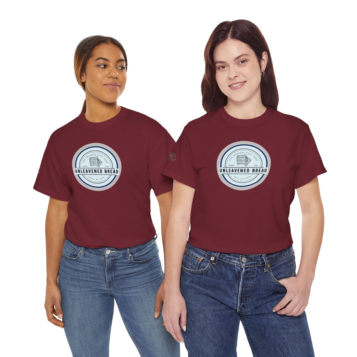 Unleavened Bread Matzo T-Shirt — "Hasty but Good" Passover Biblical Humor Tee
