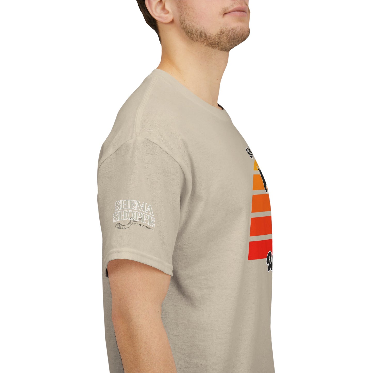 Shabbat Unbridled Joy Tee — Retro Horse Sabbath Sunset T‑Shirt