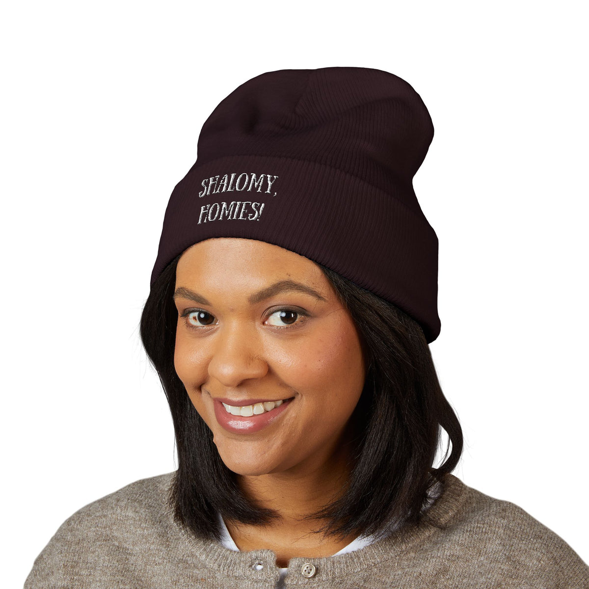Shalomy, Homies! (Canadian Shipping) Embroidered Cuffed Beanie
