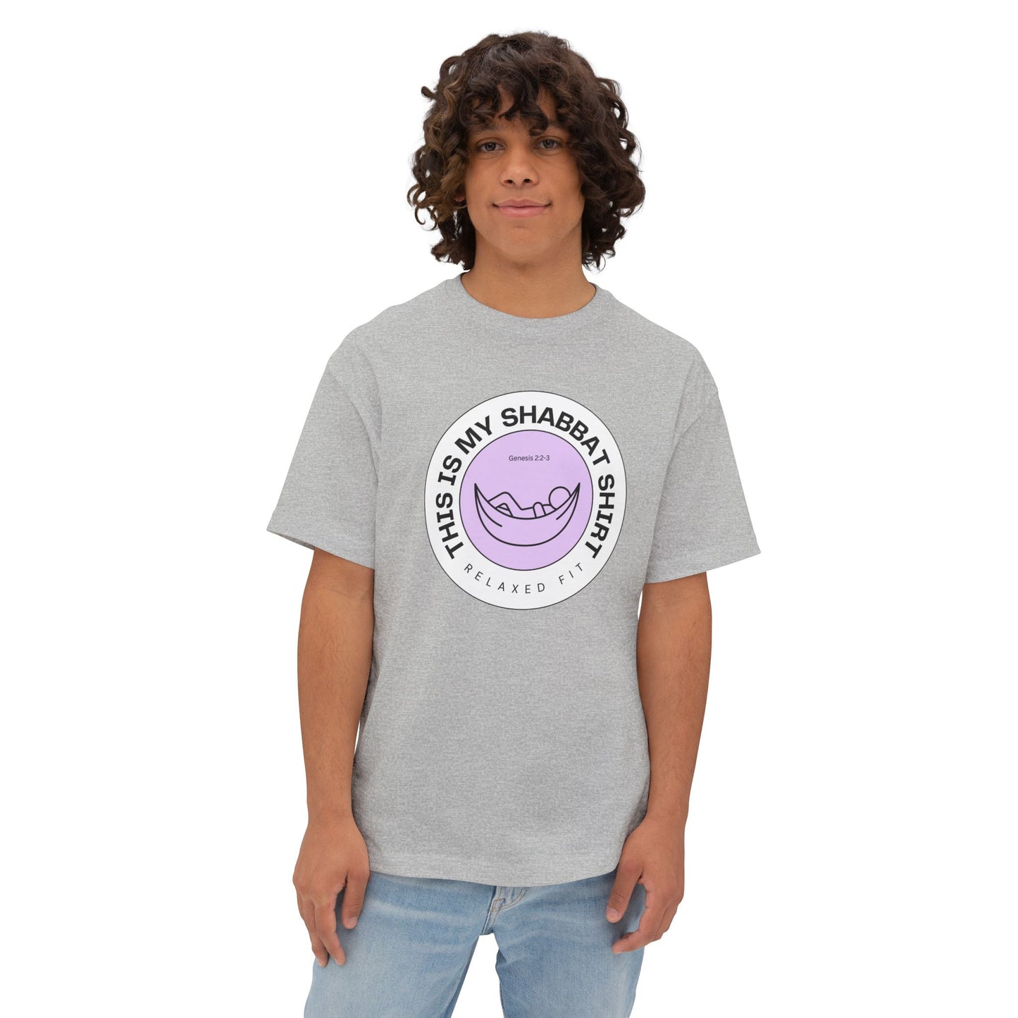 My Shabbat Shirt Unisex Oversized Boxy Tee