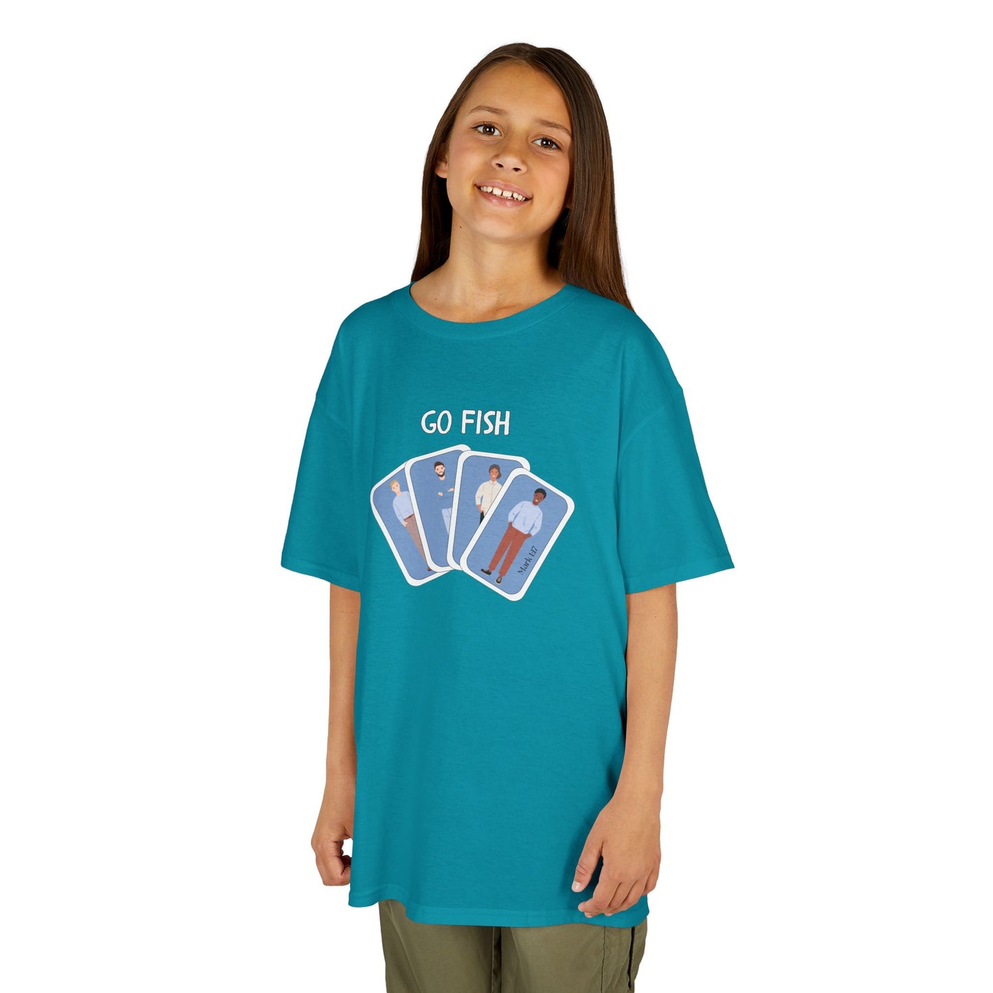 Fishers of Men Go Fish Bible Verse Kid's Cotton T-shirt