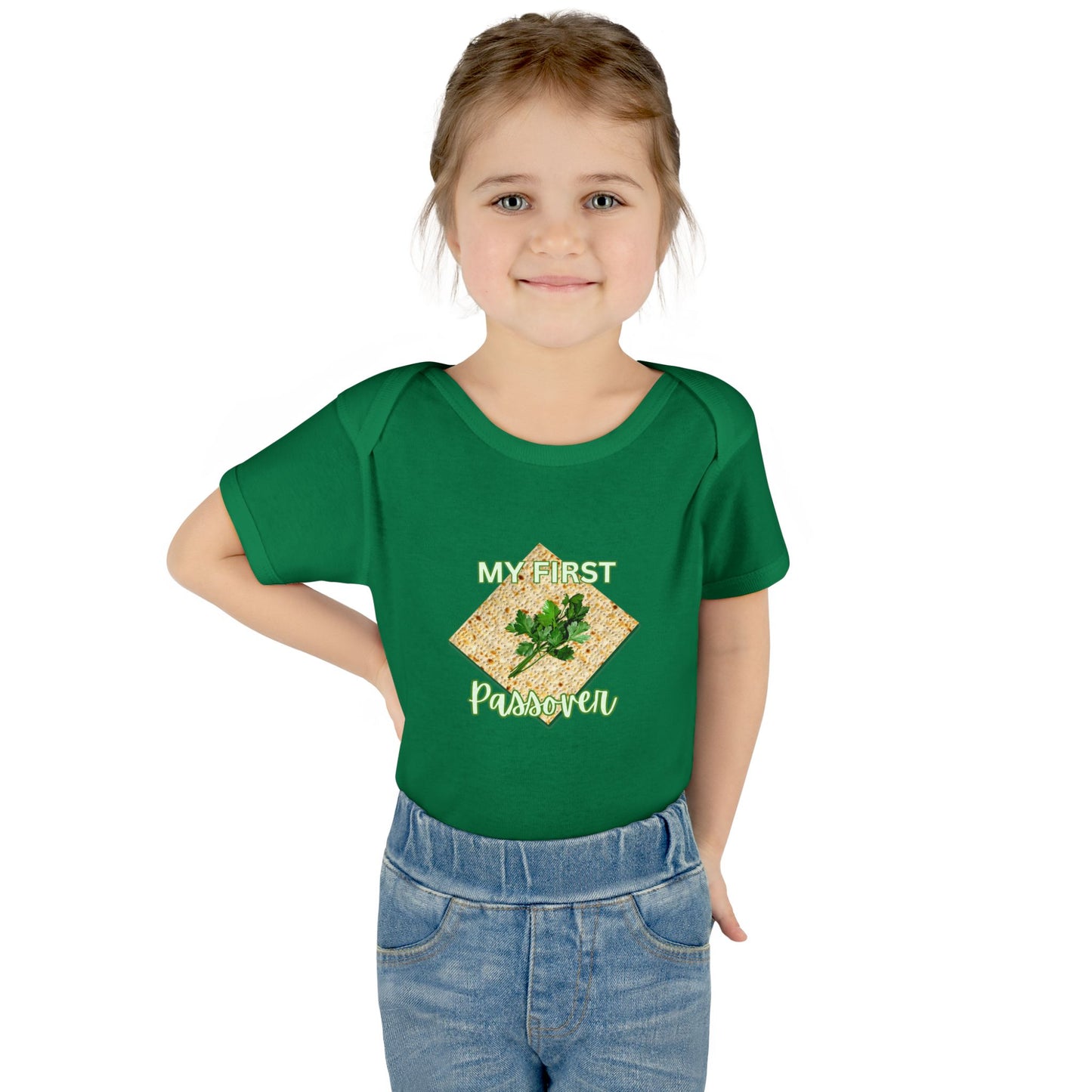 Baby Bodysuit - "My First Passover" Infant Onesie (Cute Unleavened Bread Lover Gift)