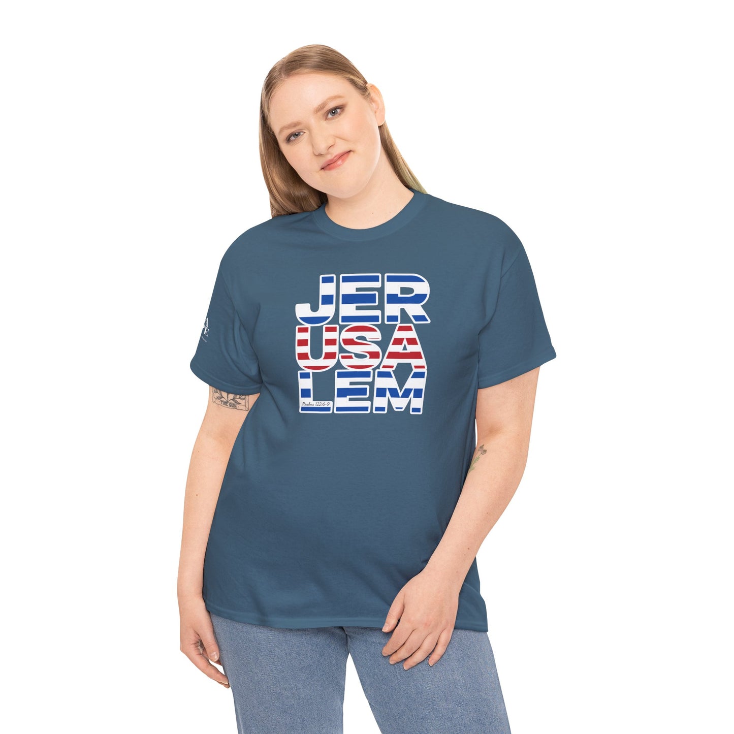 JerUSAlem Psalms 122:6-9 Unisex Tee Patriotic T-Shirt Solidarity