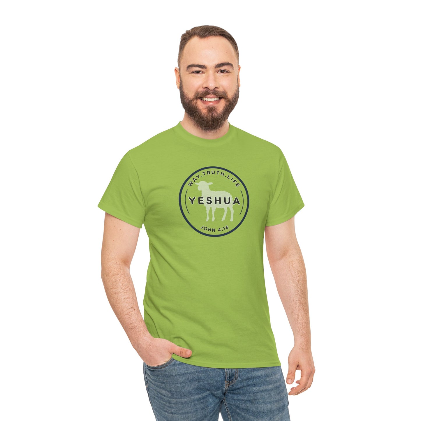 Yeshua 'Way, Truth, Life' Heavy Cotton Graphic Tee