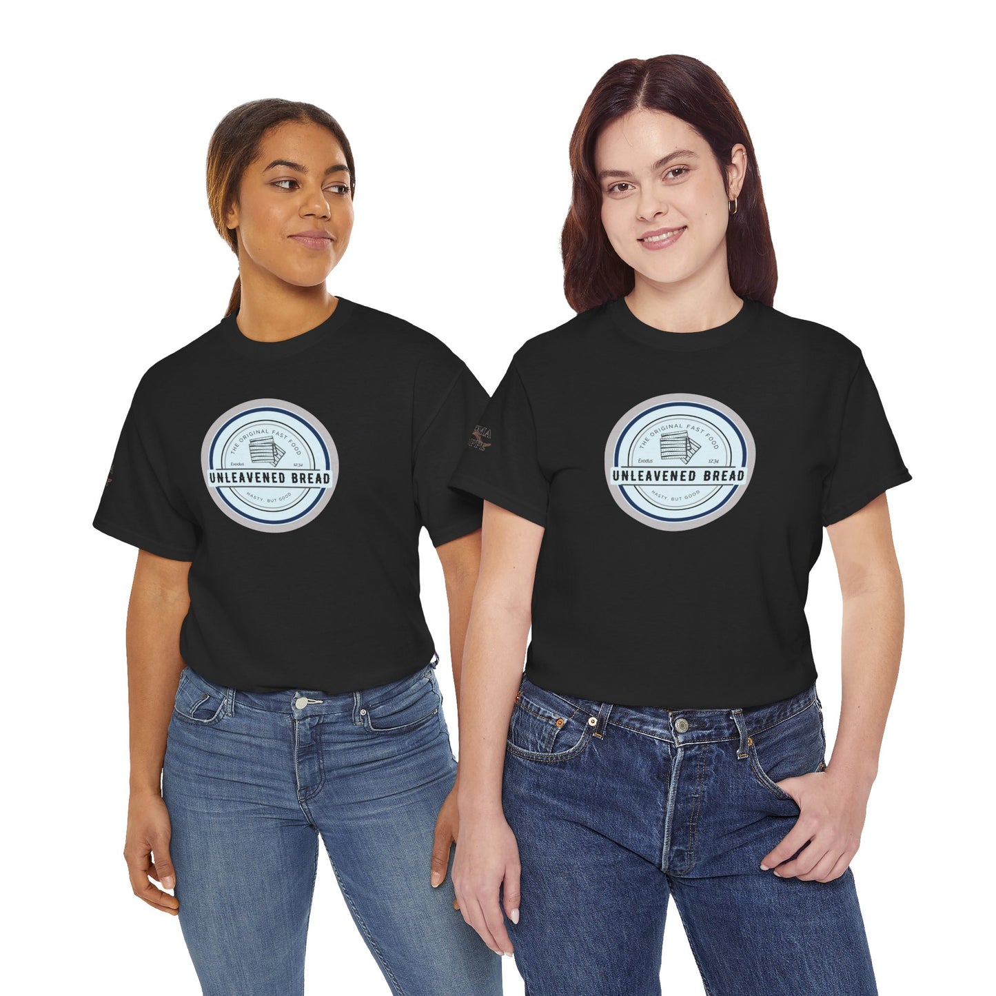 Unleavened Bread Matzo T-Shirt — "Hasty but Good" Passover Biblical Humor Tee