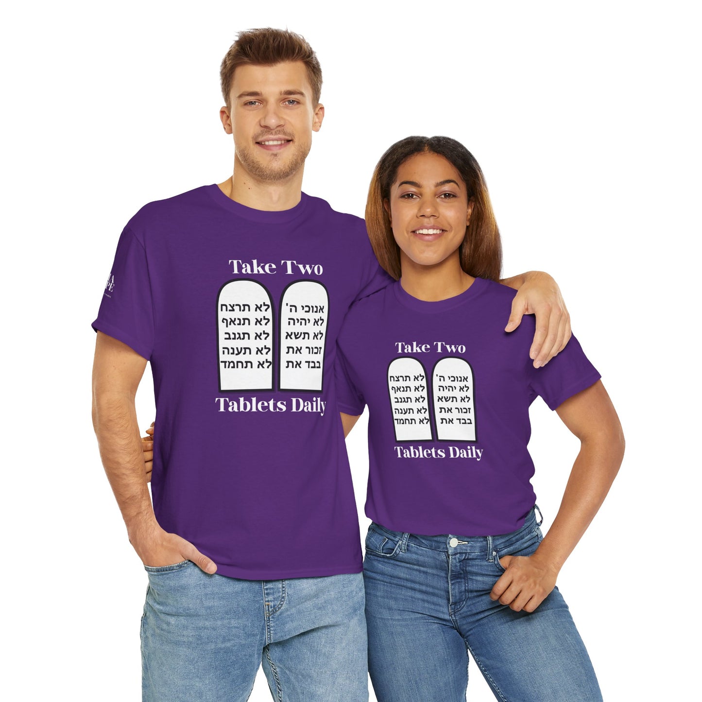 Unisex Tee Take Two Tablets Daily Commandments Shirt
