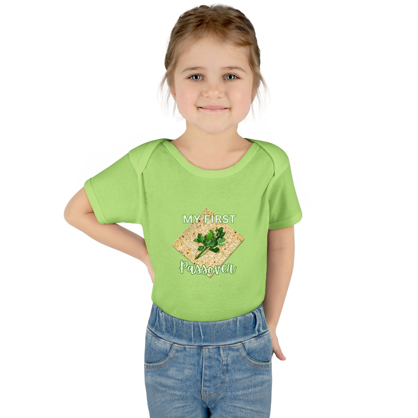 Baby Bodysuit - "My First Passover" Infant Onesie (Cute Unleavened Bread Lover Gift)