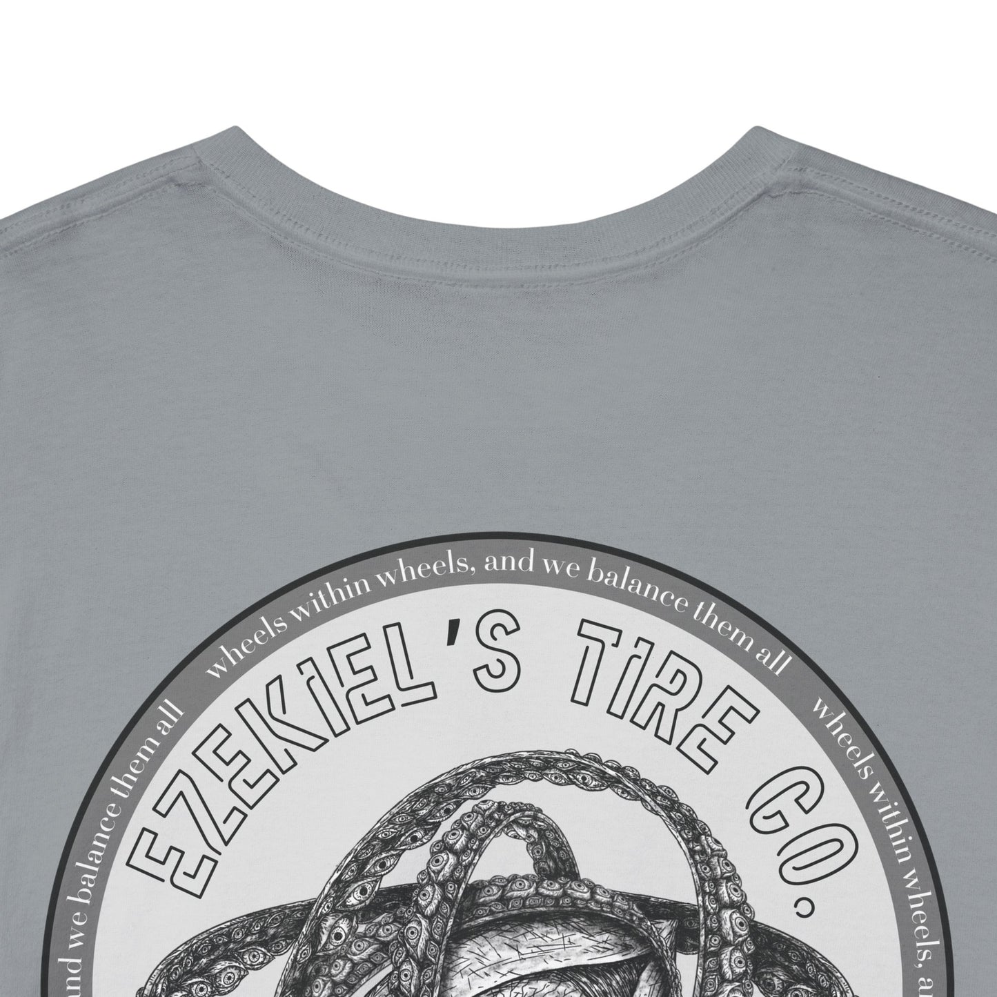 Ezekiel's Tire Company Shirt - Funny Biblical Unisex Cotton Tee