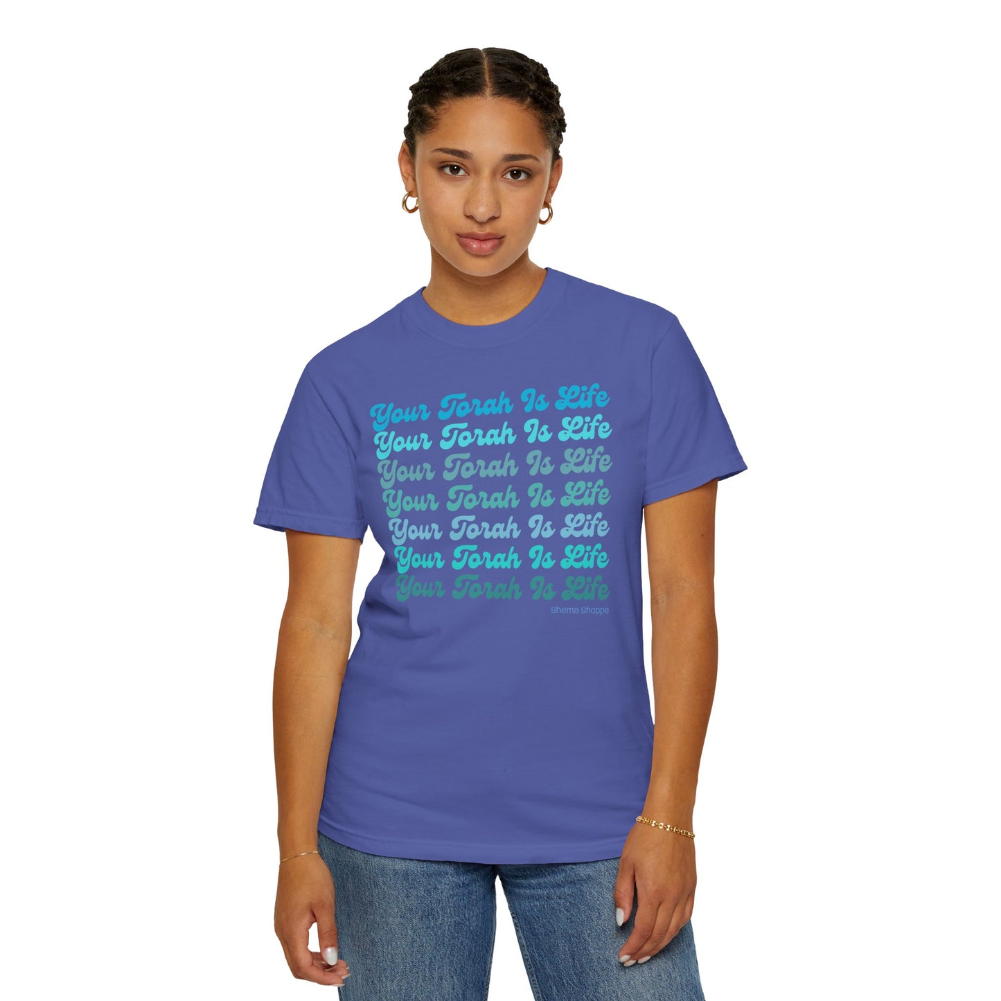 Your Torah Is Life Inspirational T-Shirt - Spiritual Gift, Faith-Based Apparel, Casual Wear, Bible Quote Shirt, Feast and Fellowship Tee