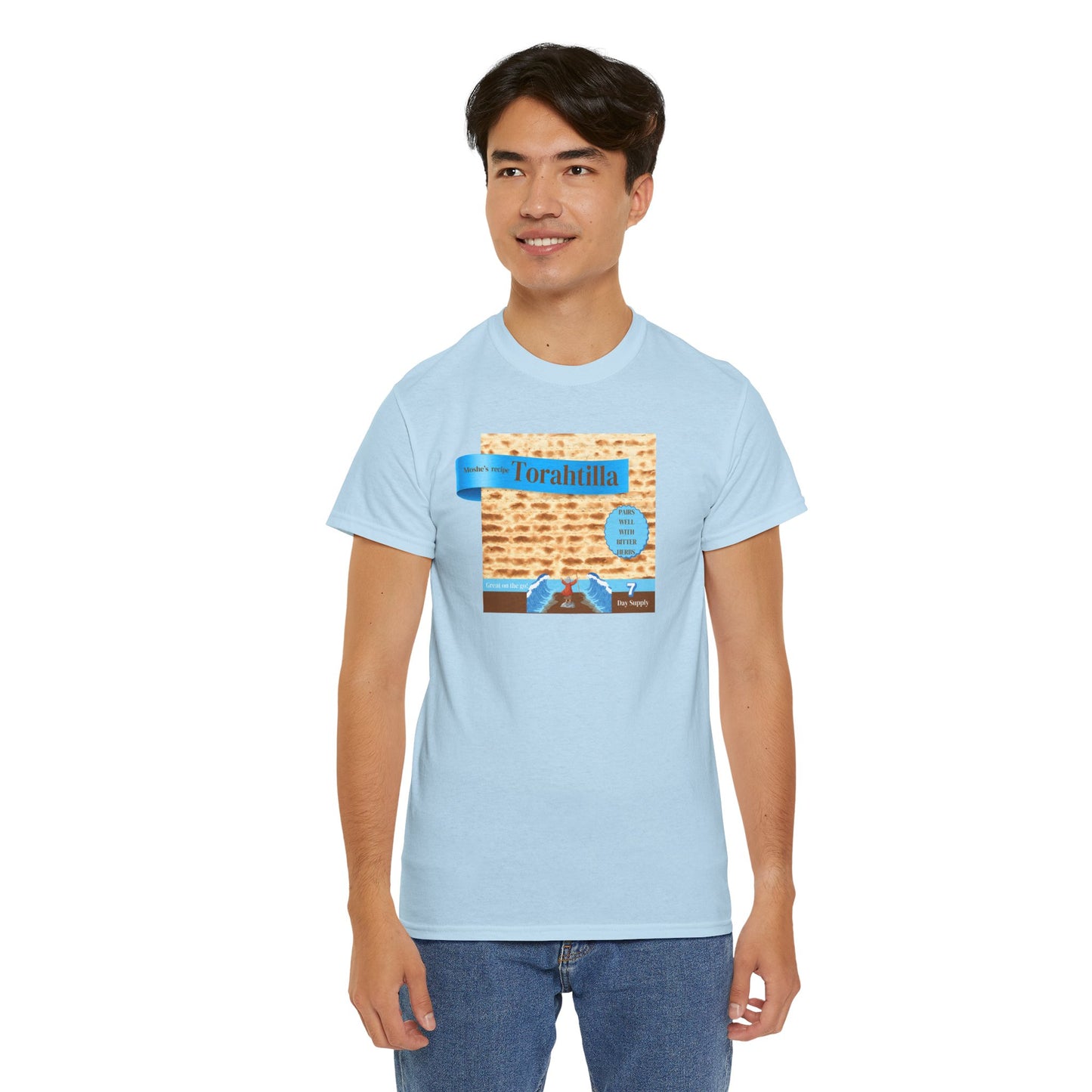 Passover Matzo Unisex Tee - Moshe's Recipe Torahtillas Cotton Funny Shirt