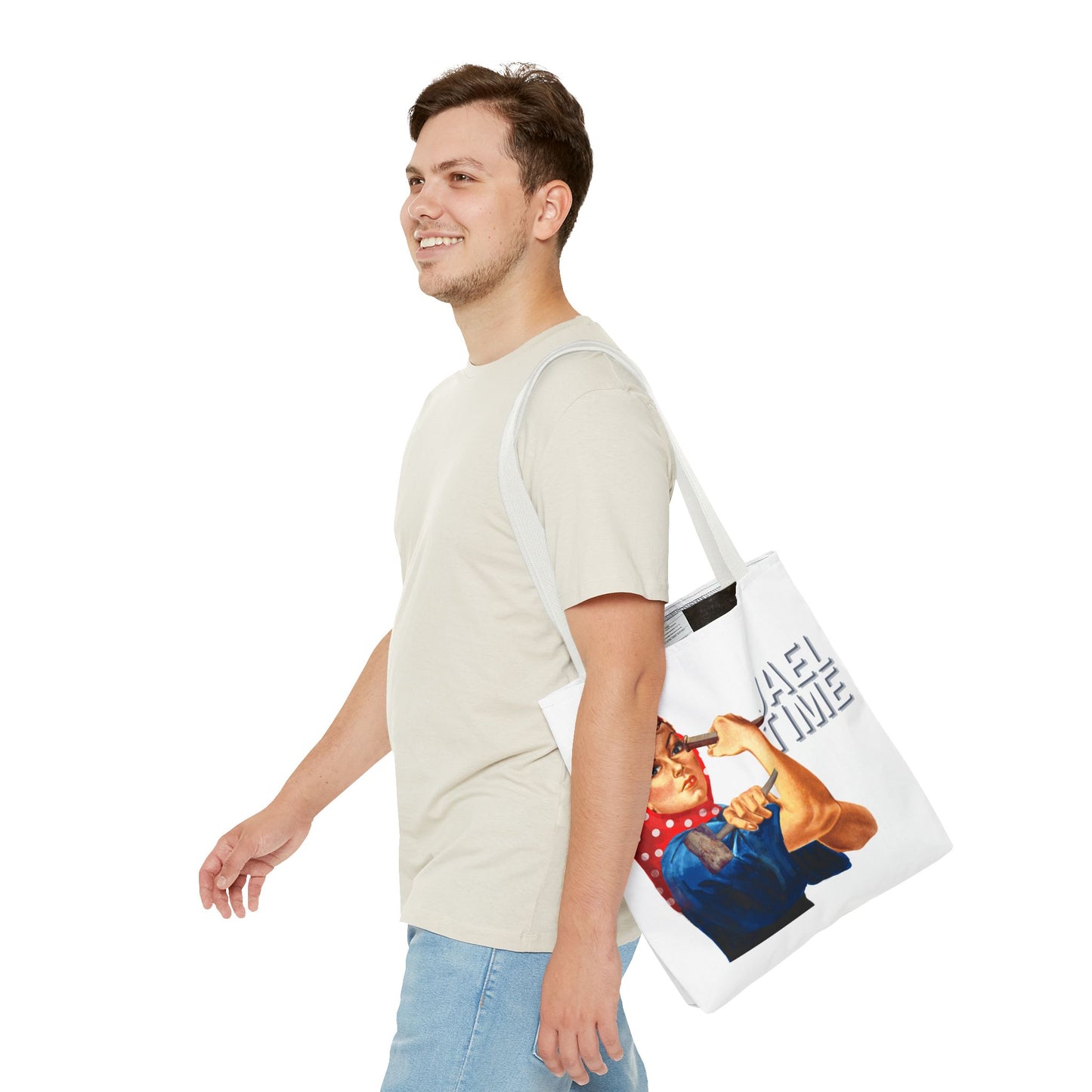 Tote Bag - Jael Time Empowering Design Tent Peg and Hammer Bag