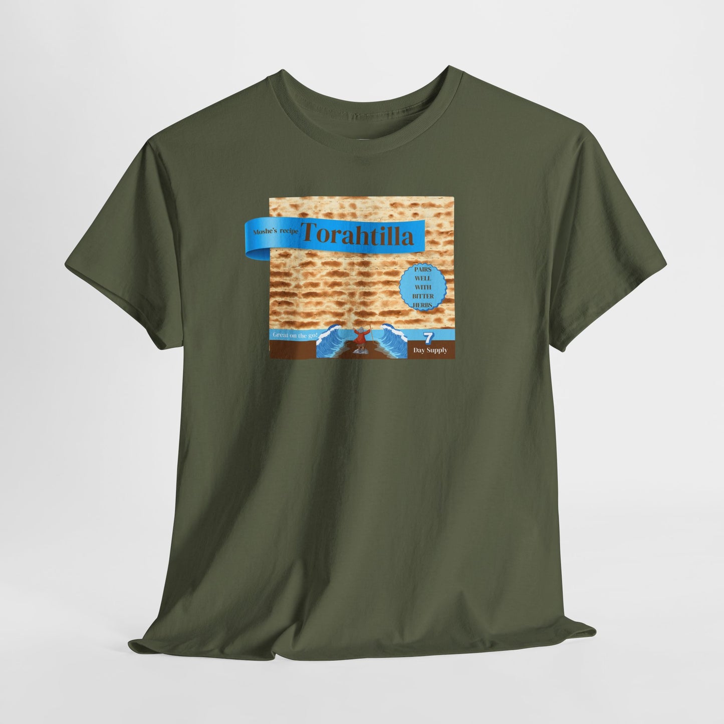 Passover Matzo Unisex Tee - Moshe's Recipe Torahtillas Cotton Funny Shirt