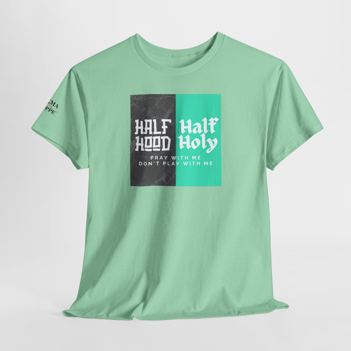 Half Hood/Half Holy Unisex Heavy Cotton Tee