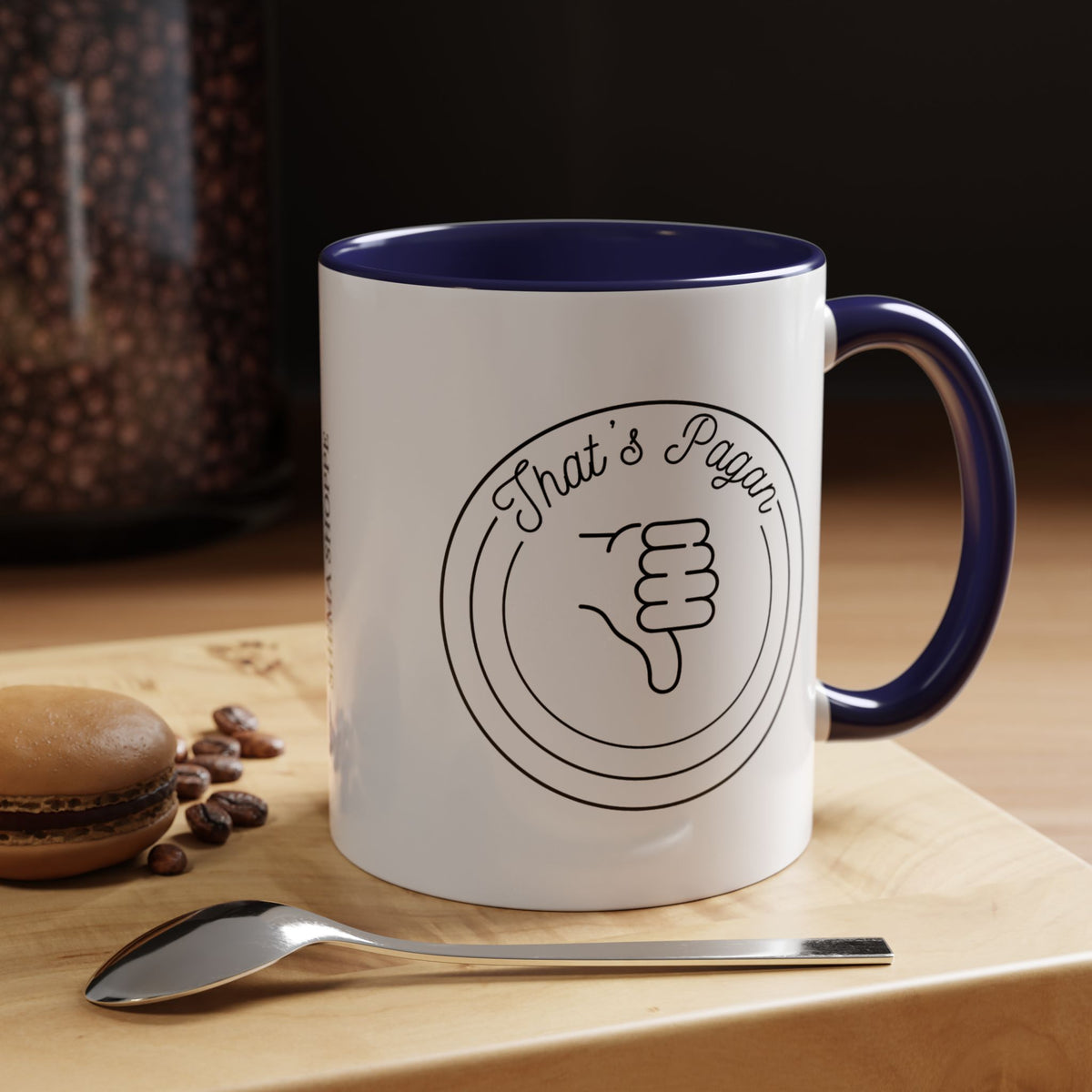 That's Pagan Thumbs Down Accent Coffee Mug