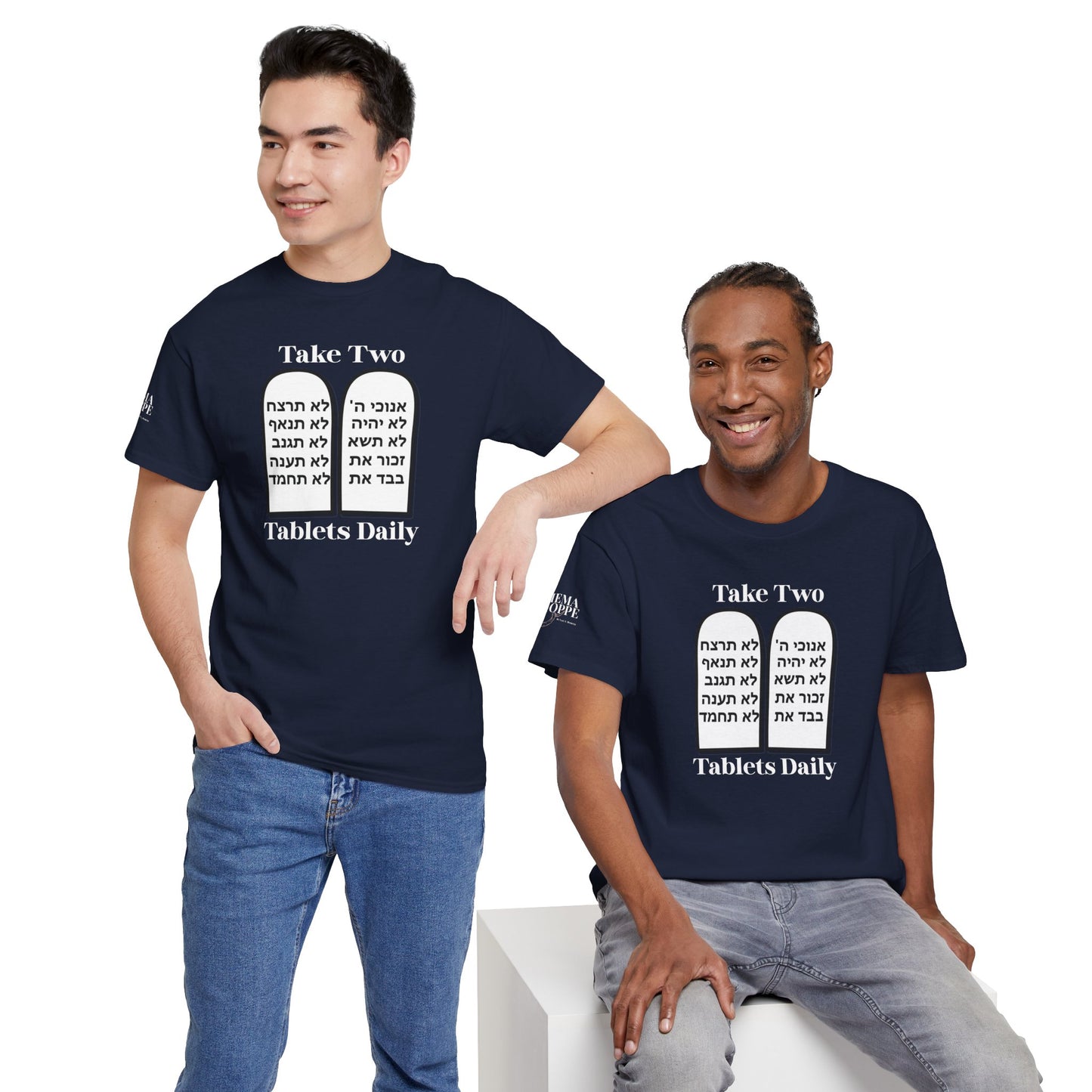 Unisex Tee Take Two Tablets Daily Commandments Shirt