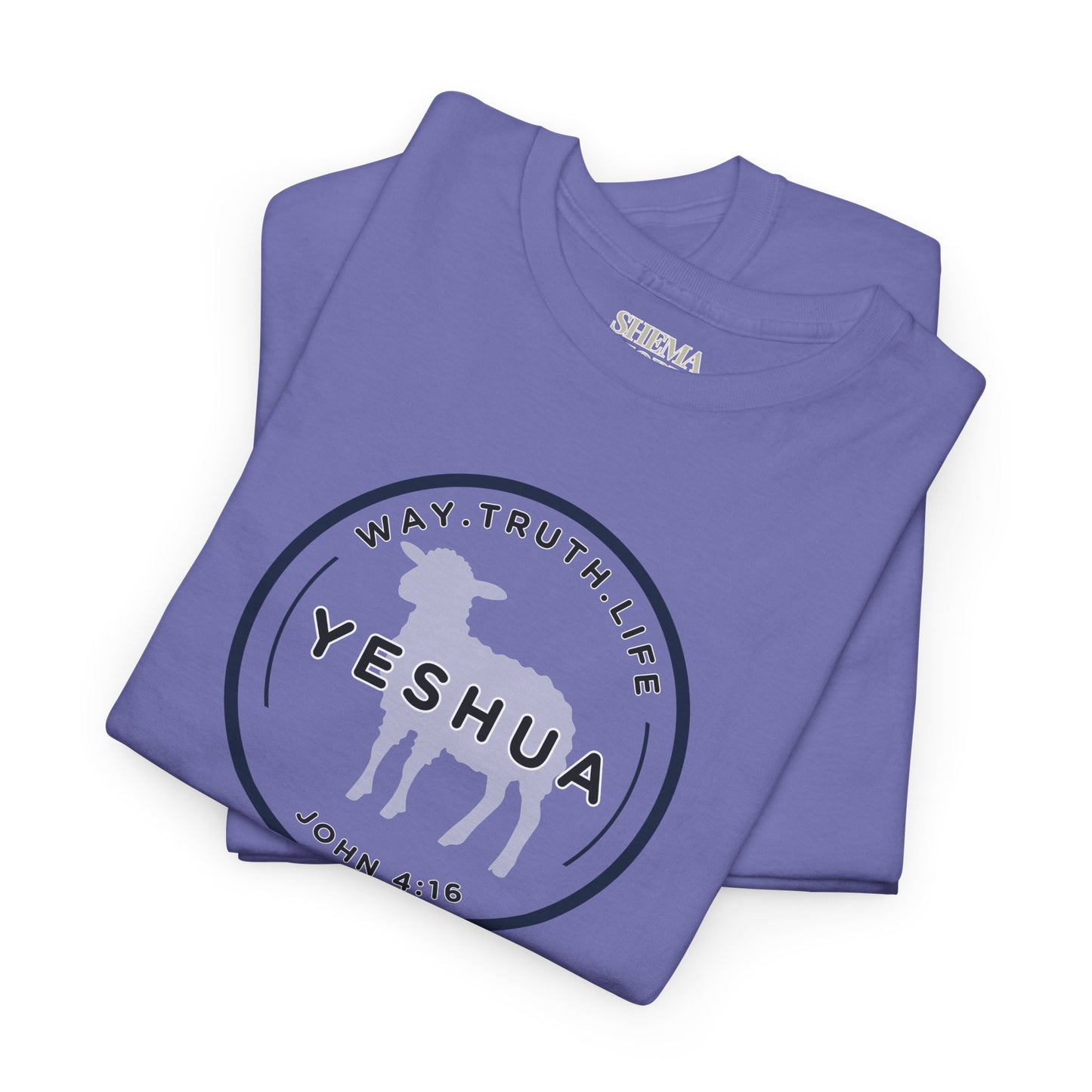 Yeshua 'Way, Truth, Life' Heavy Cotton Graphic Tee