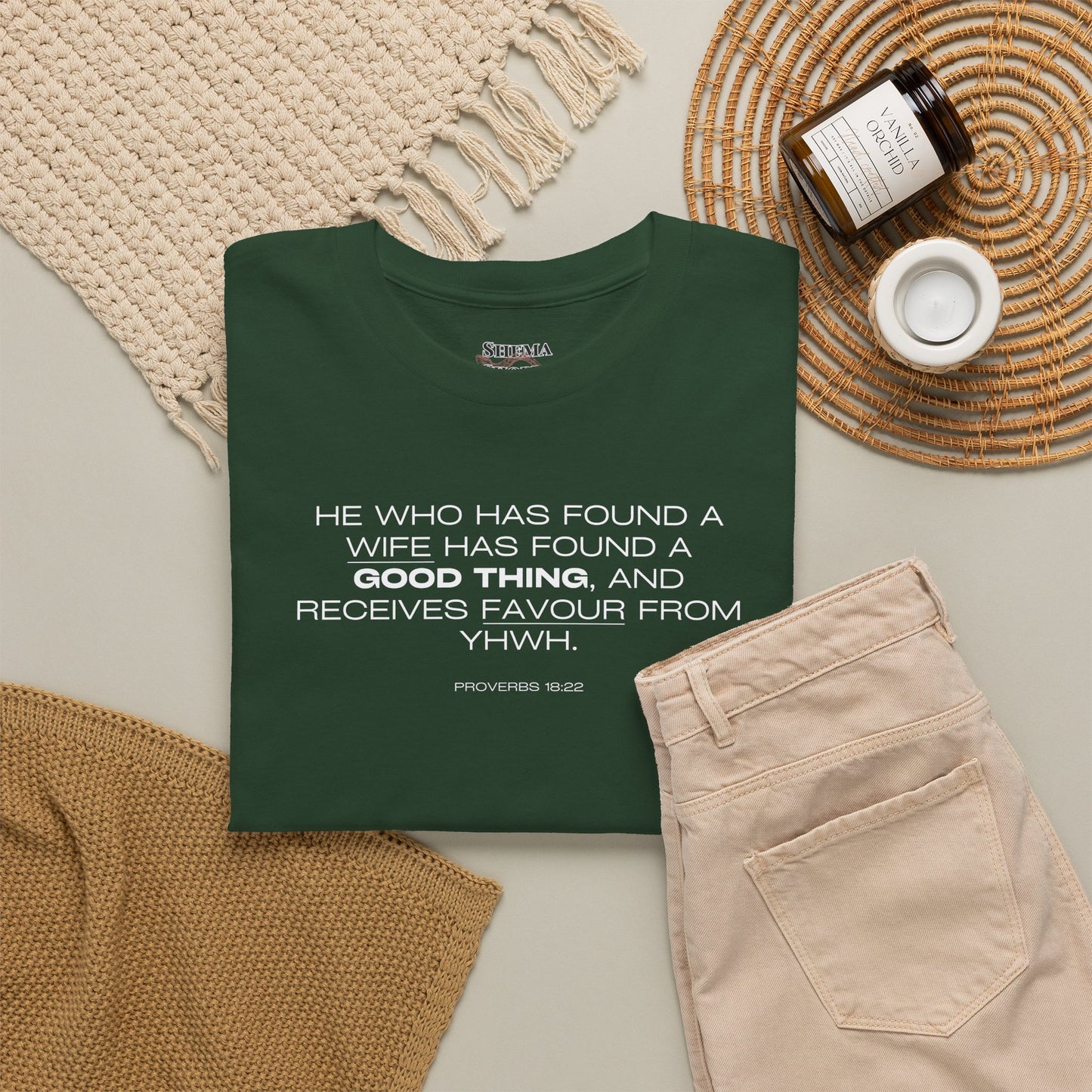 Proverbs 18:22 Men's Tee - Engagements, Weddings, Anniversaries- For The Coordinated Couple 100% Cotton